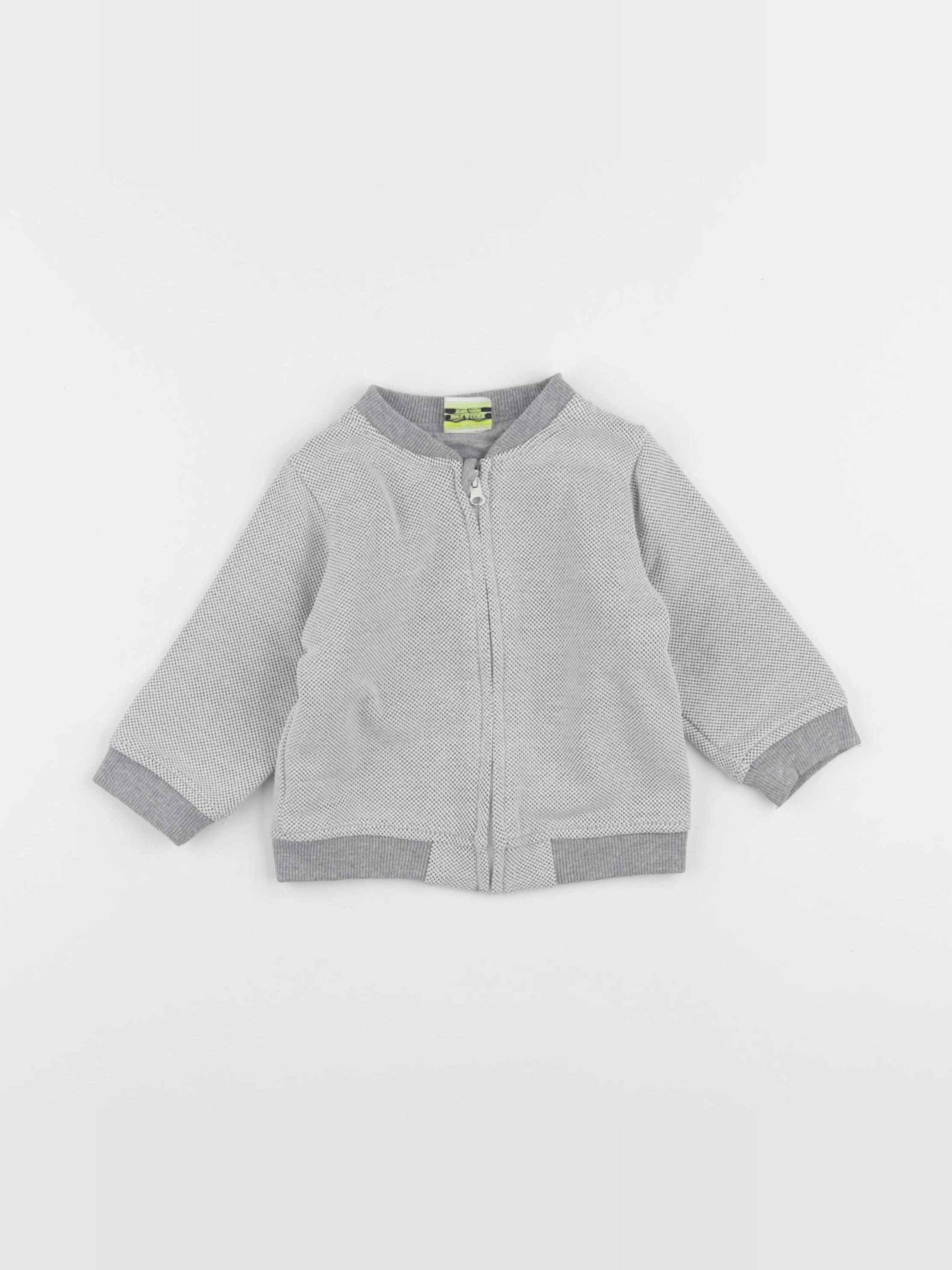 Tape à l'oeil - sweat gris - 12 mois