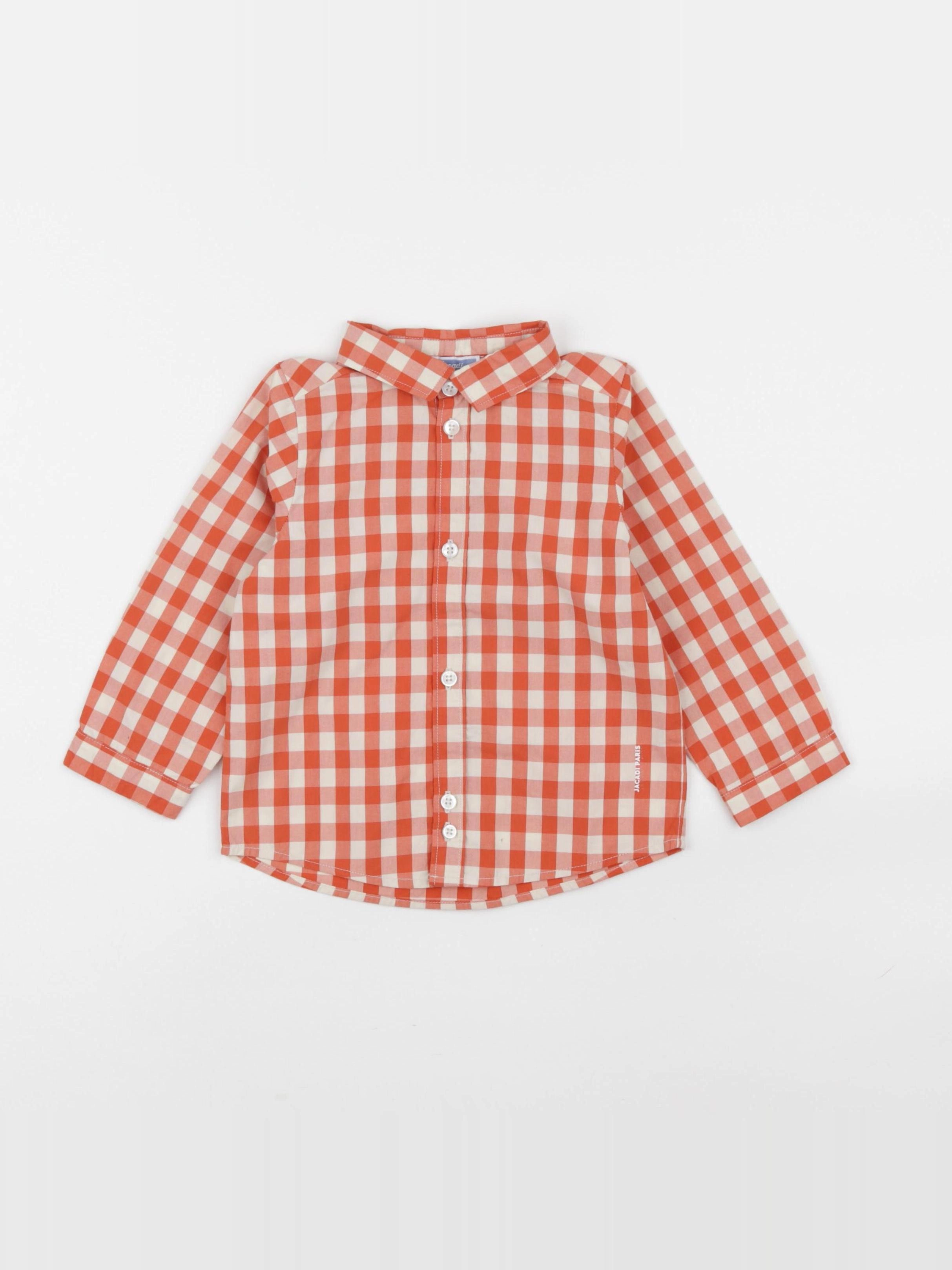 Jacadi - chemise beige, orange - 18 mois