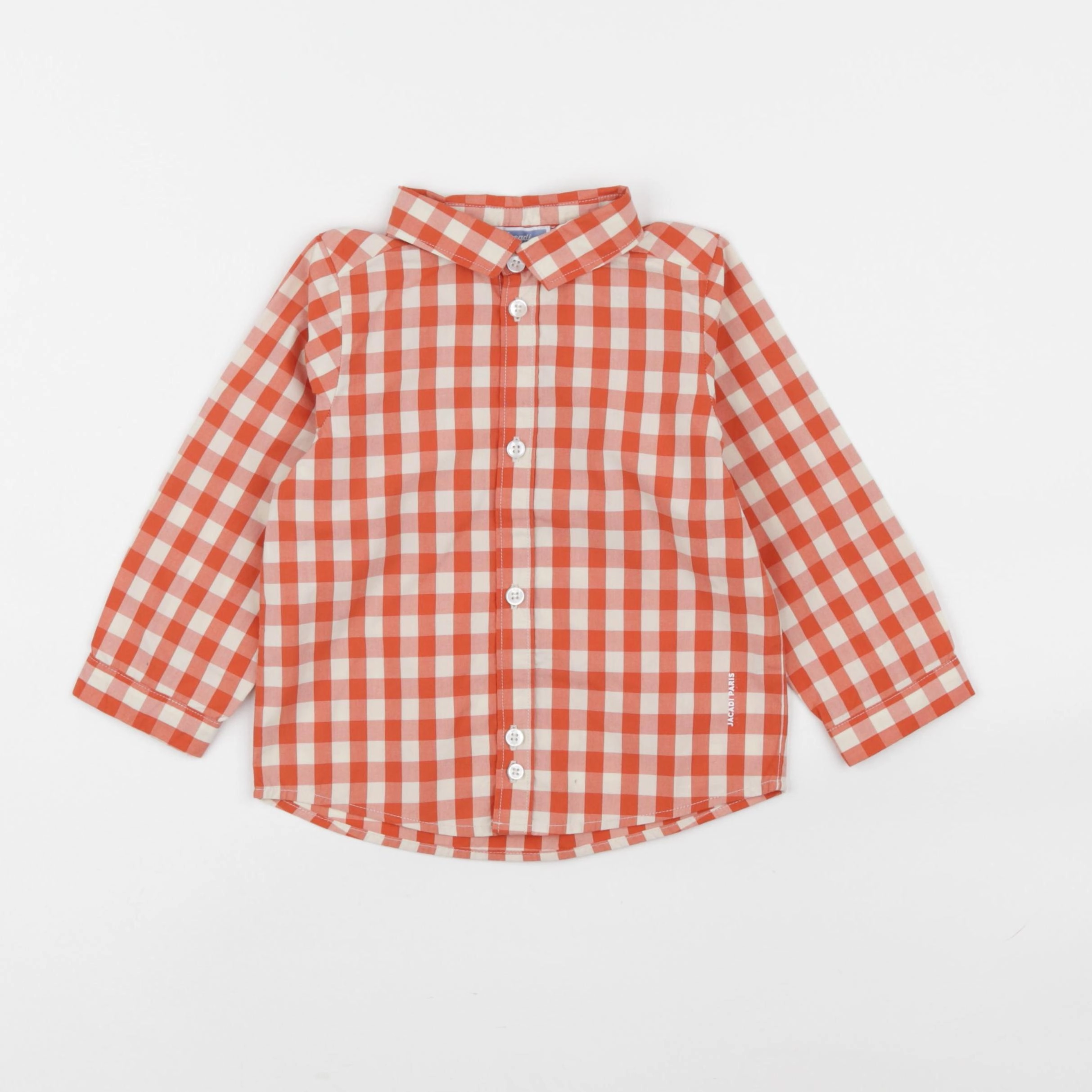 Jacadi - chemise beige, orange - 18 mois