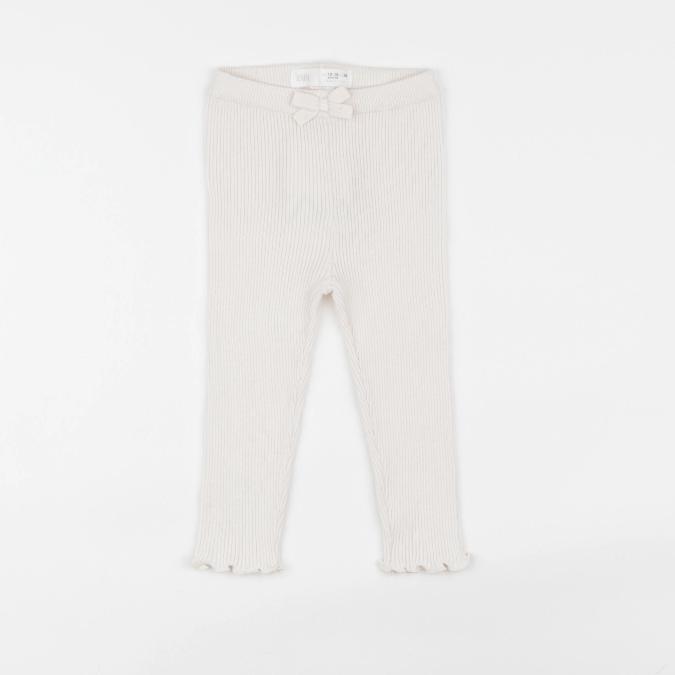 Zara - legging beige - 12/18 mois