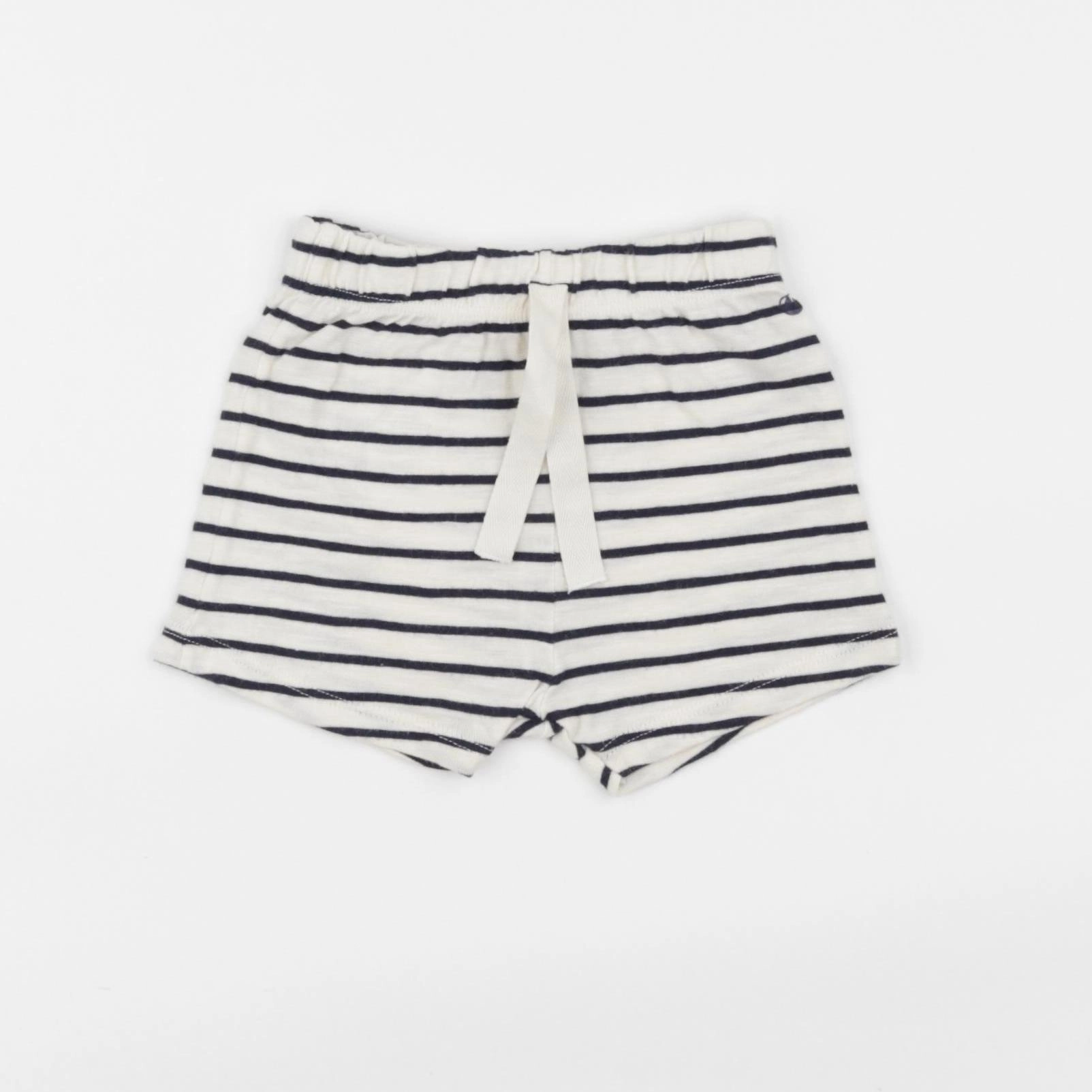 Petit Bateau - short blanc, bleu - 6 mois