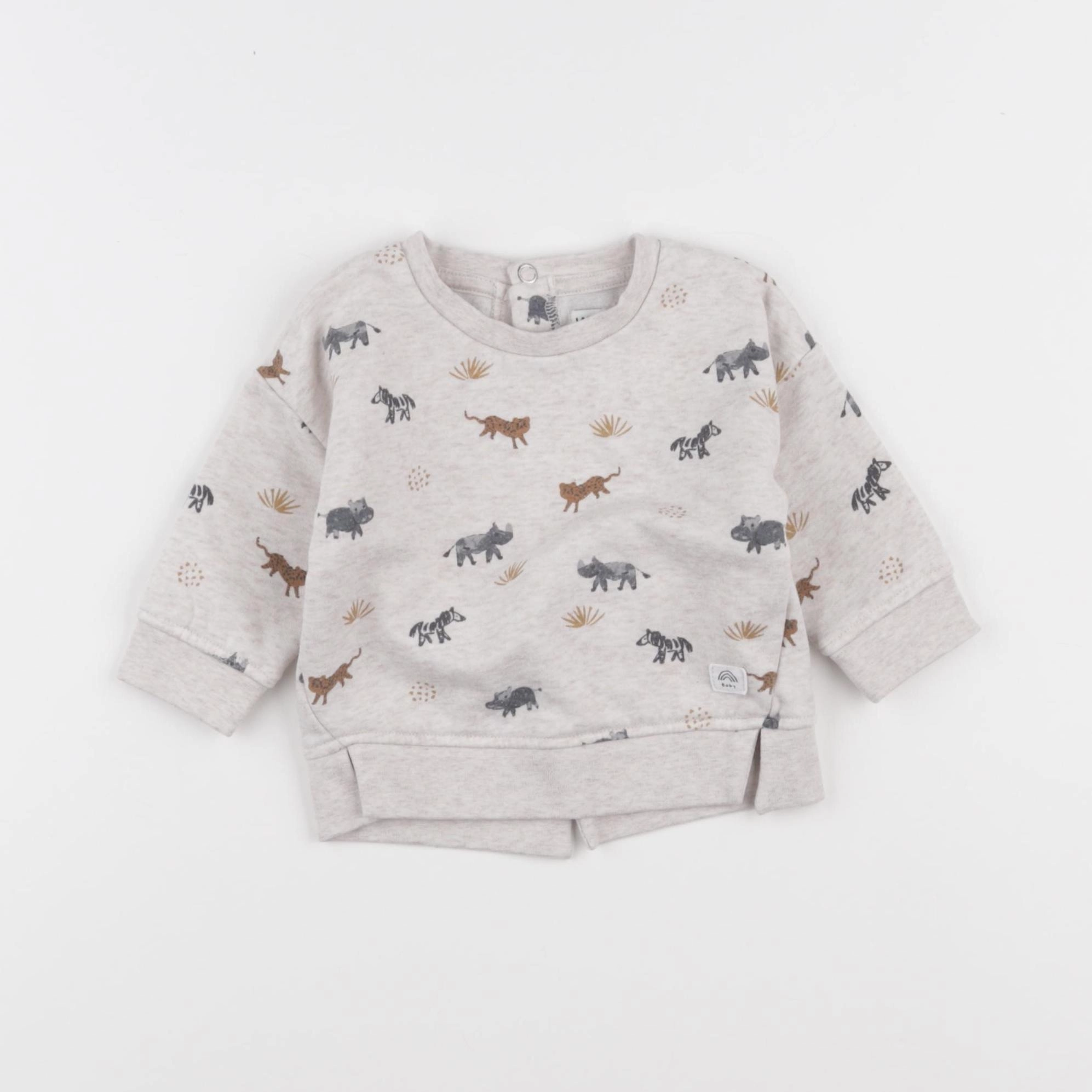 La Redoute - sweat beige - 3 mois