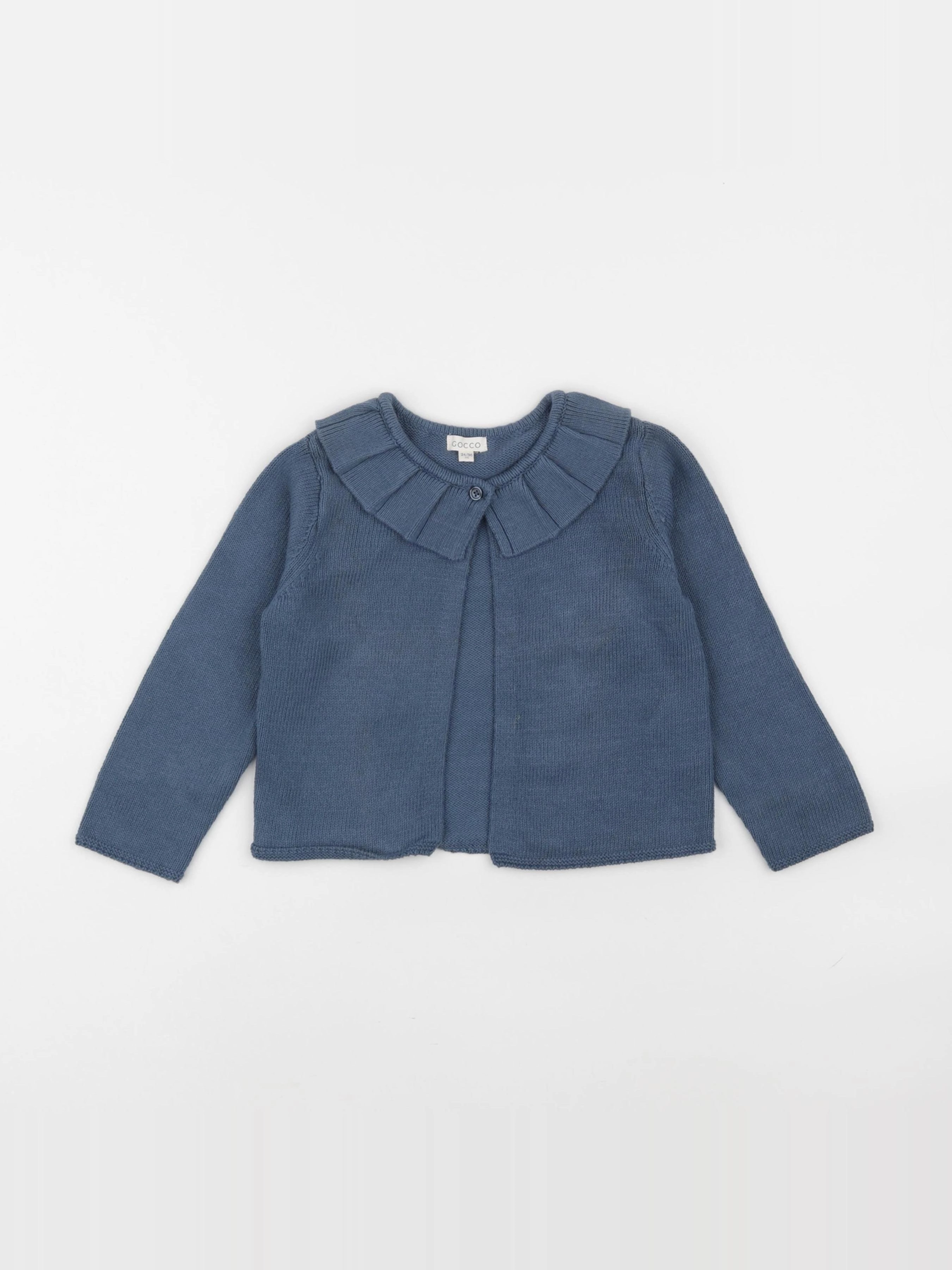 Gocco - gilet bleu - 24/36 mois