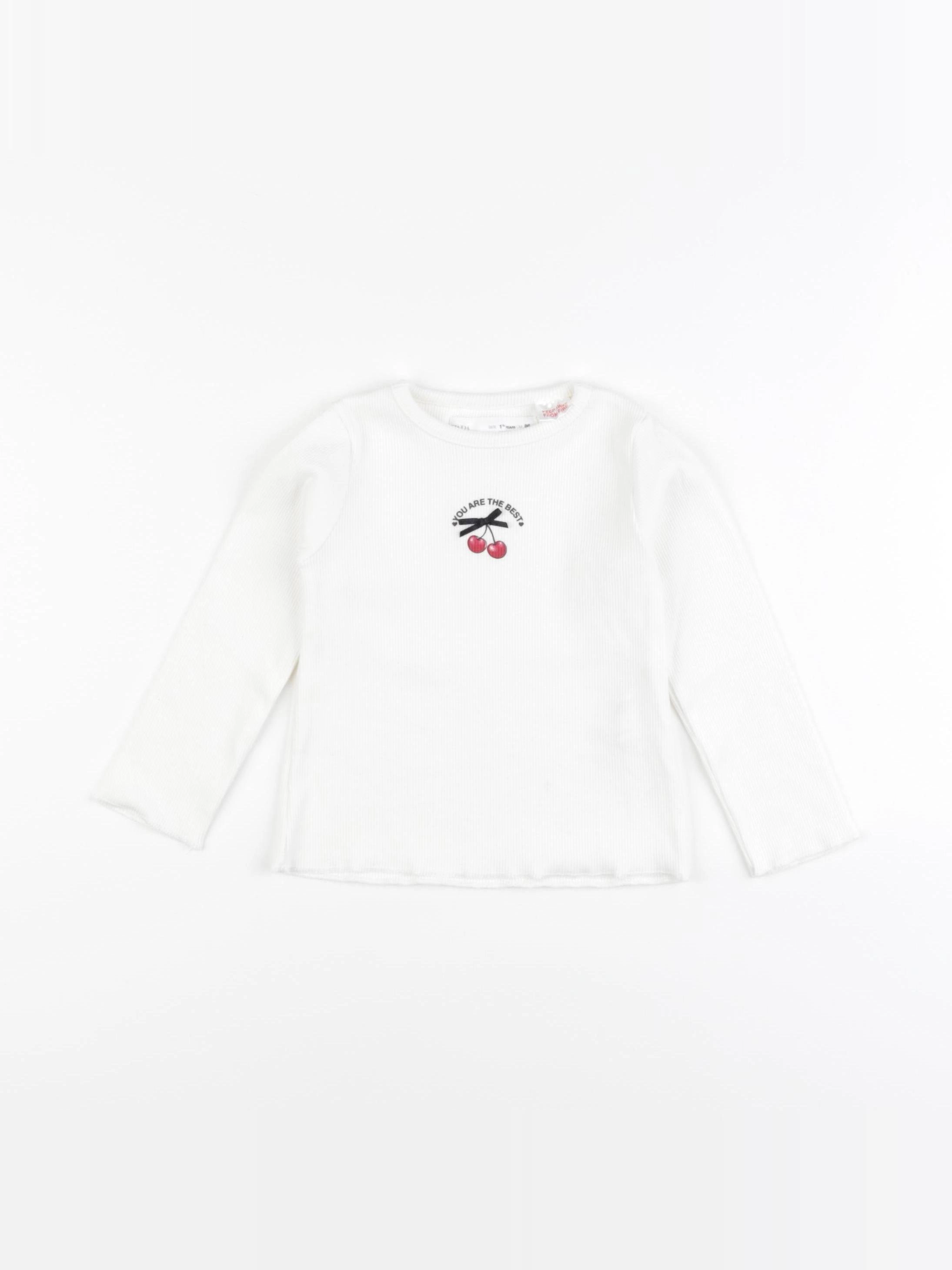 Zara - tee-shirt blanc - 18 mois
