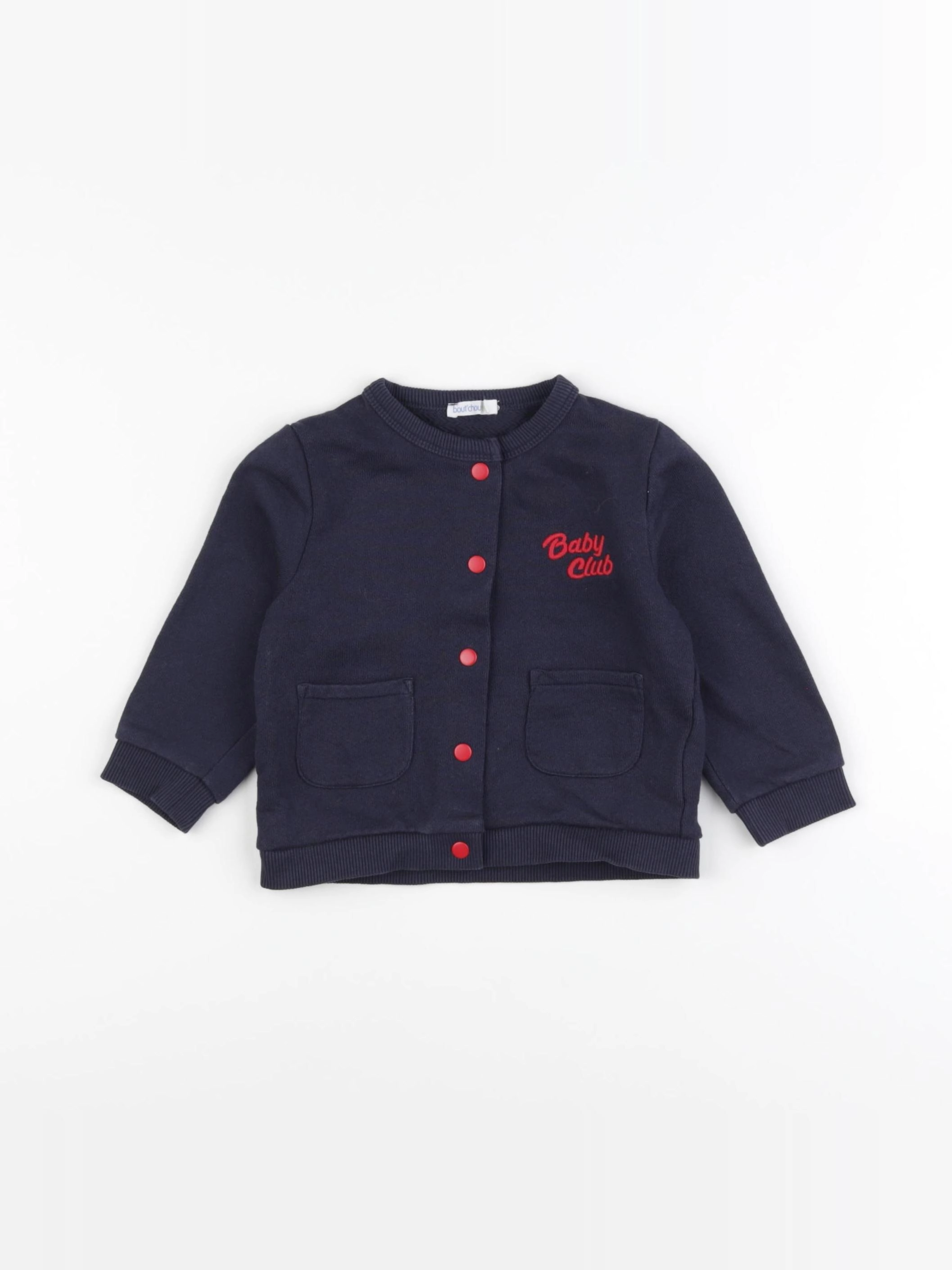 Boutchou - sweat bleu - 12 mois