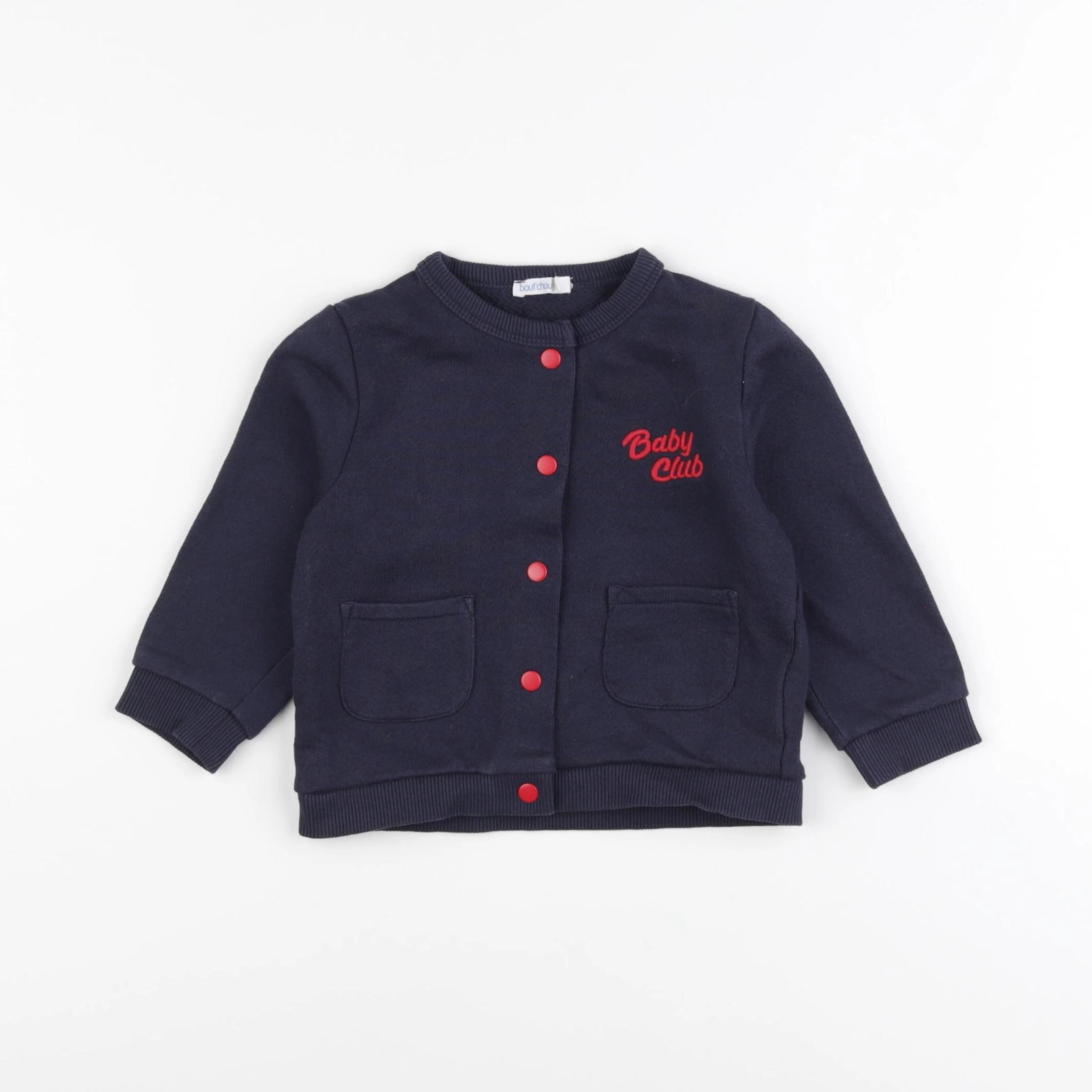Boutchou - sweat bleu - 12 mois
