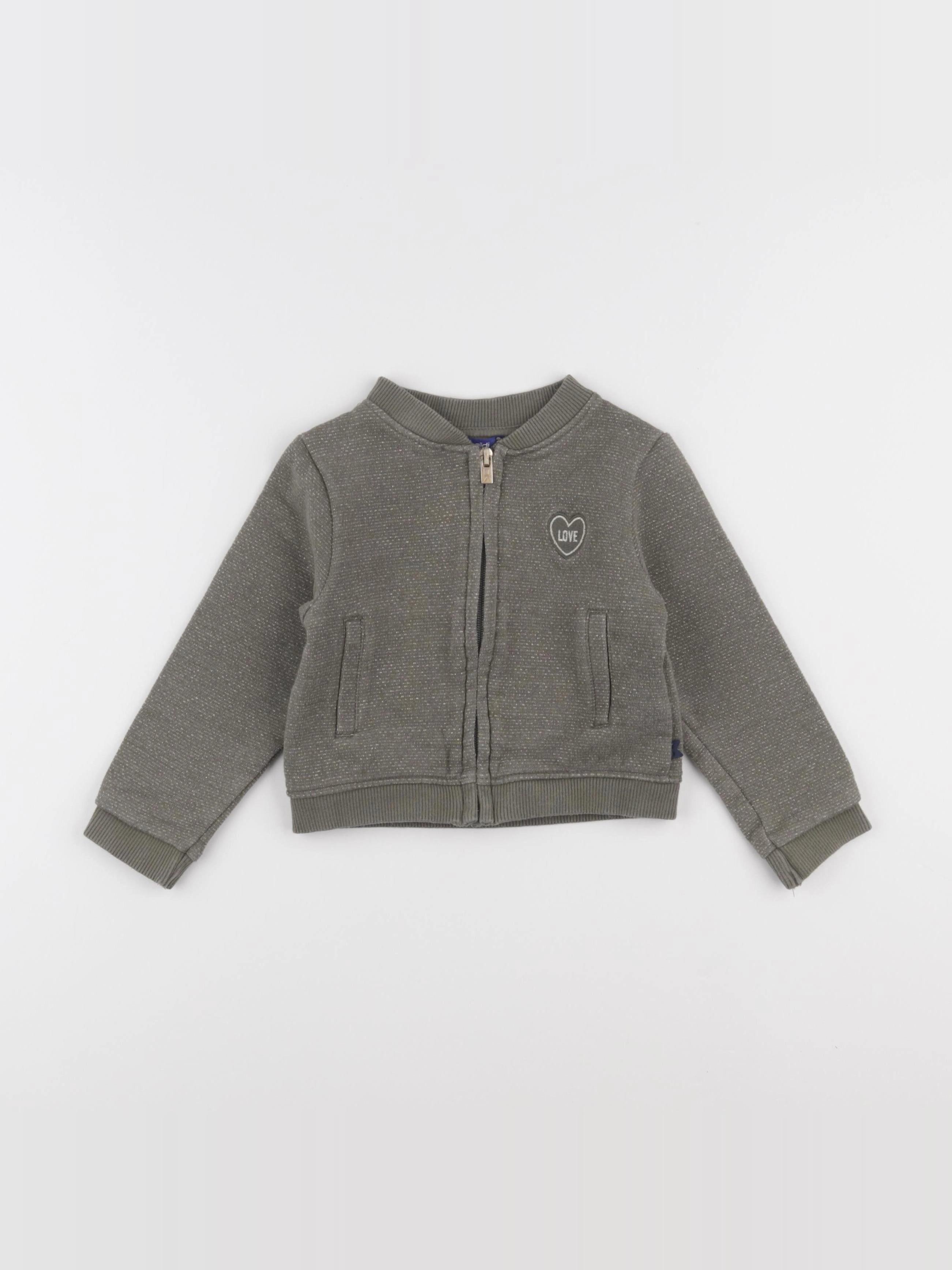 Okaidi - sweat vert, or - 3 ans