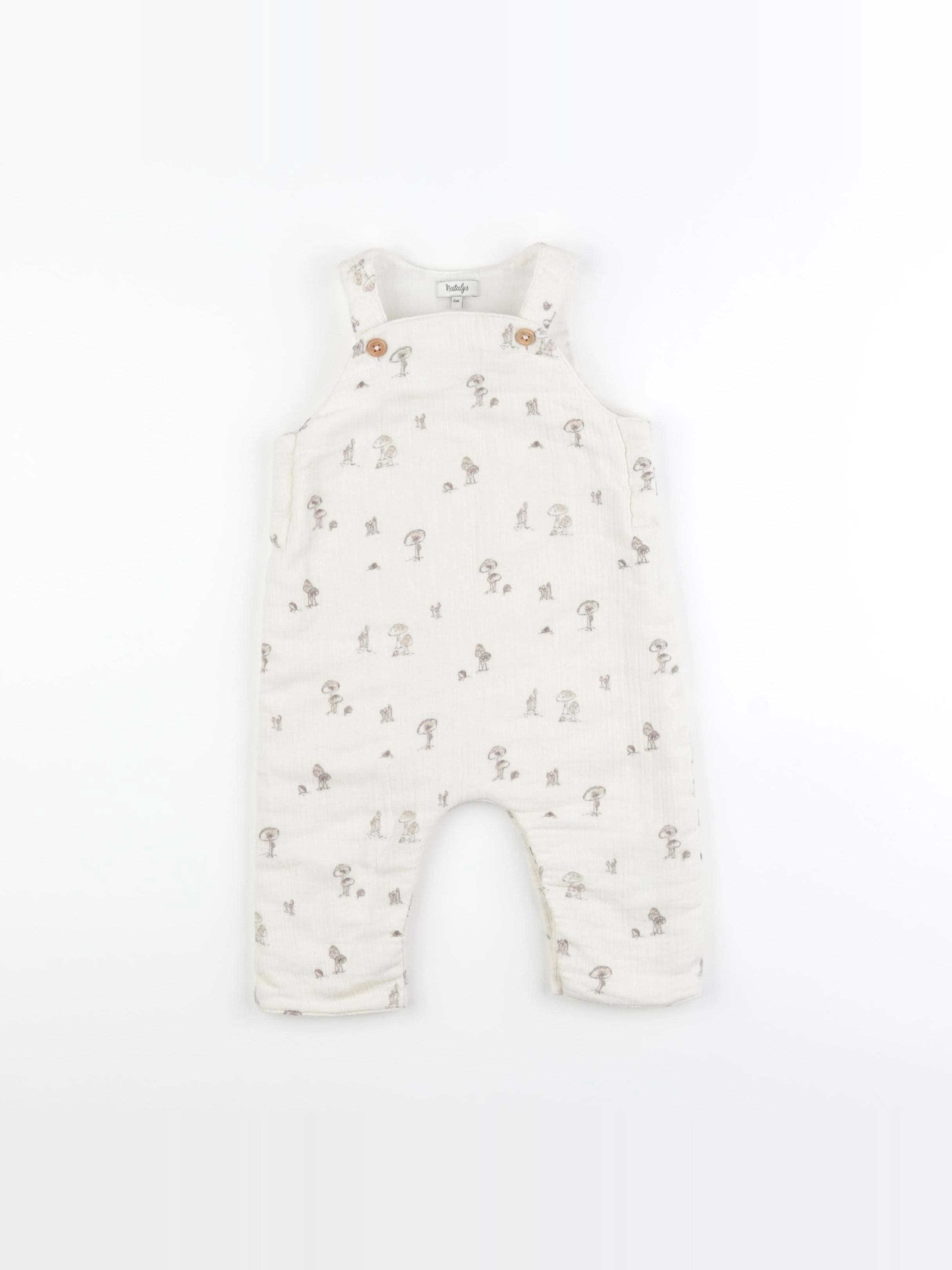 Natalys - salopette beige - 6 mois