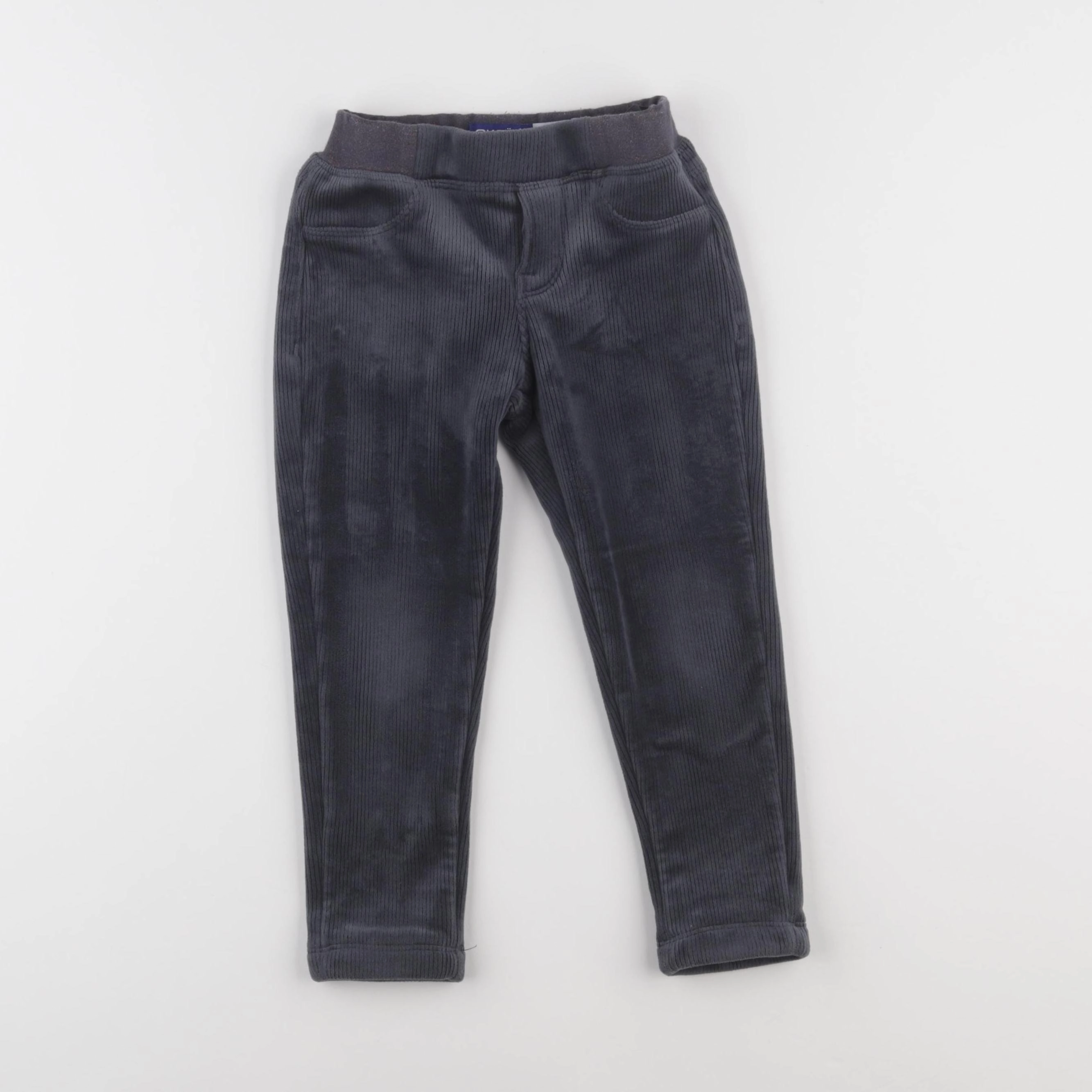 Okaidi - jegging doublé gris - 4 ans
