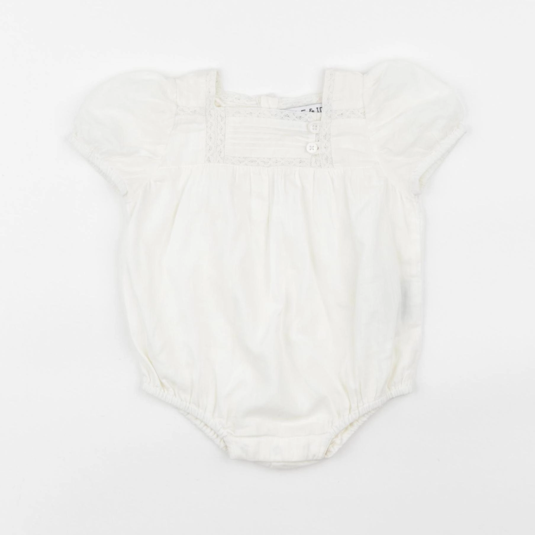 Emile et Ida - combinaison blanc - 3 mois