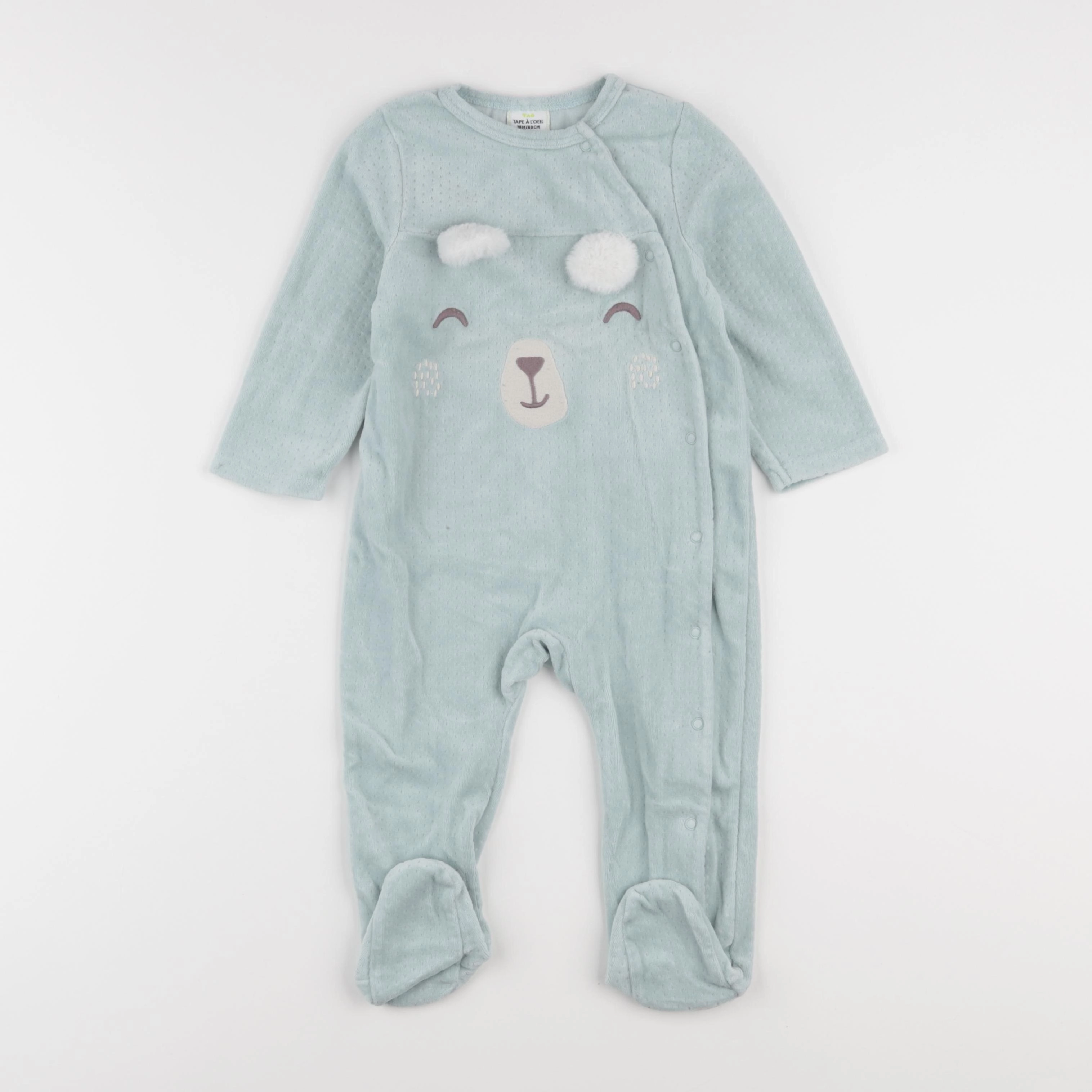 Tape à l'oeil - pyjama velours vert - 18 mois