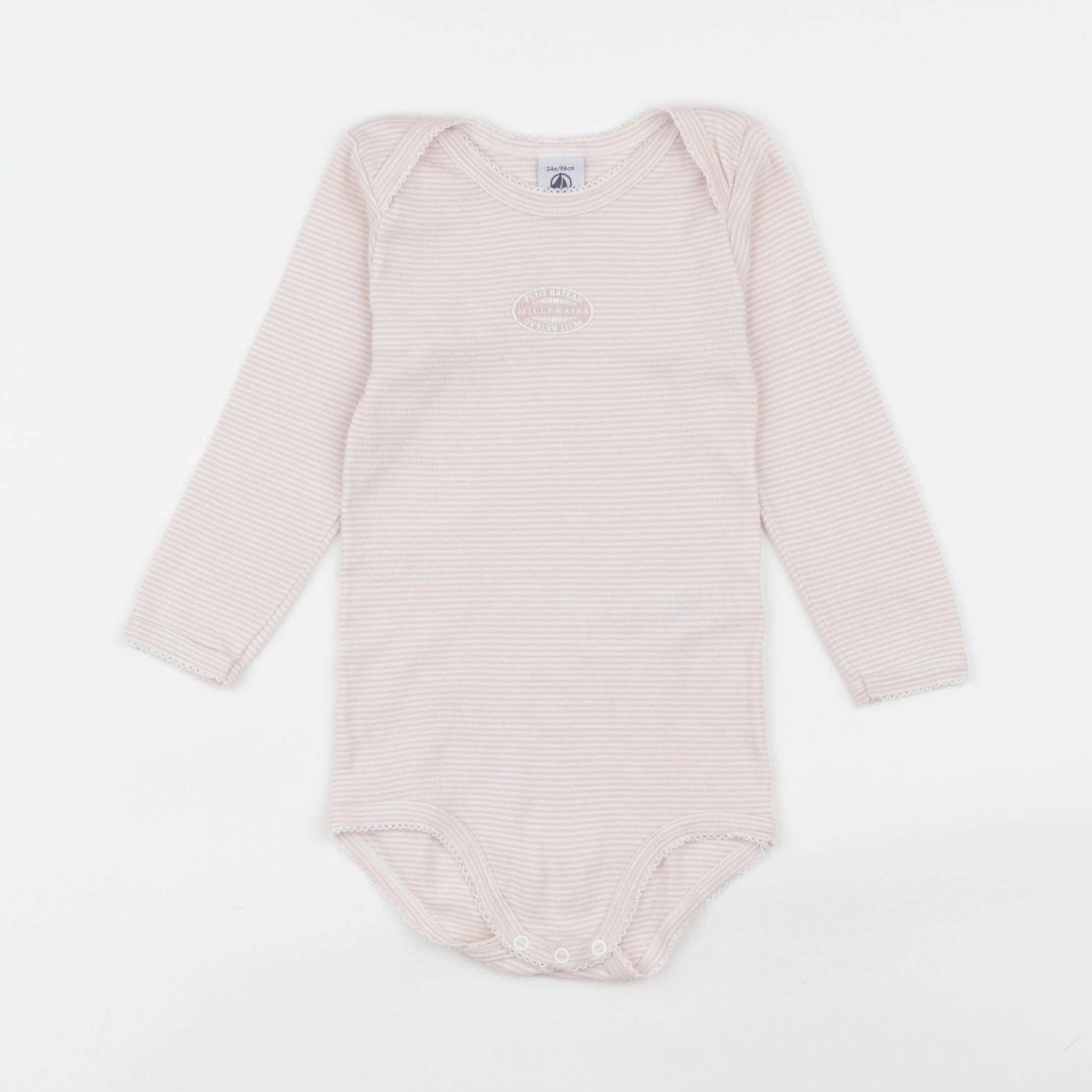 Petit Bateau - body rose - 24 mois