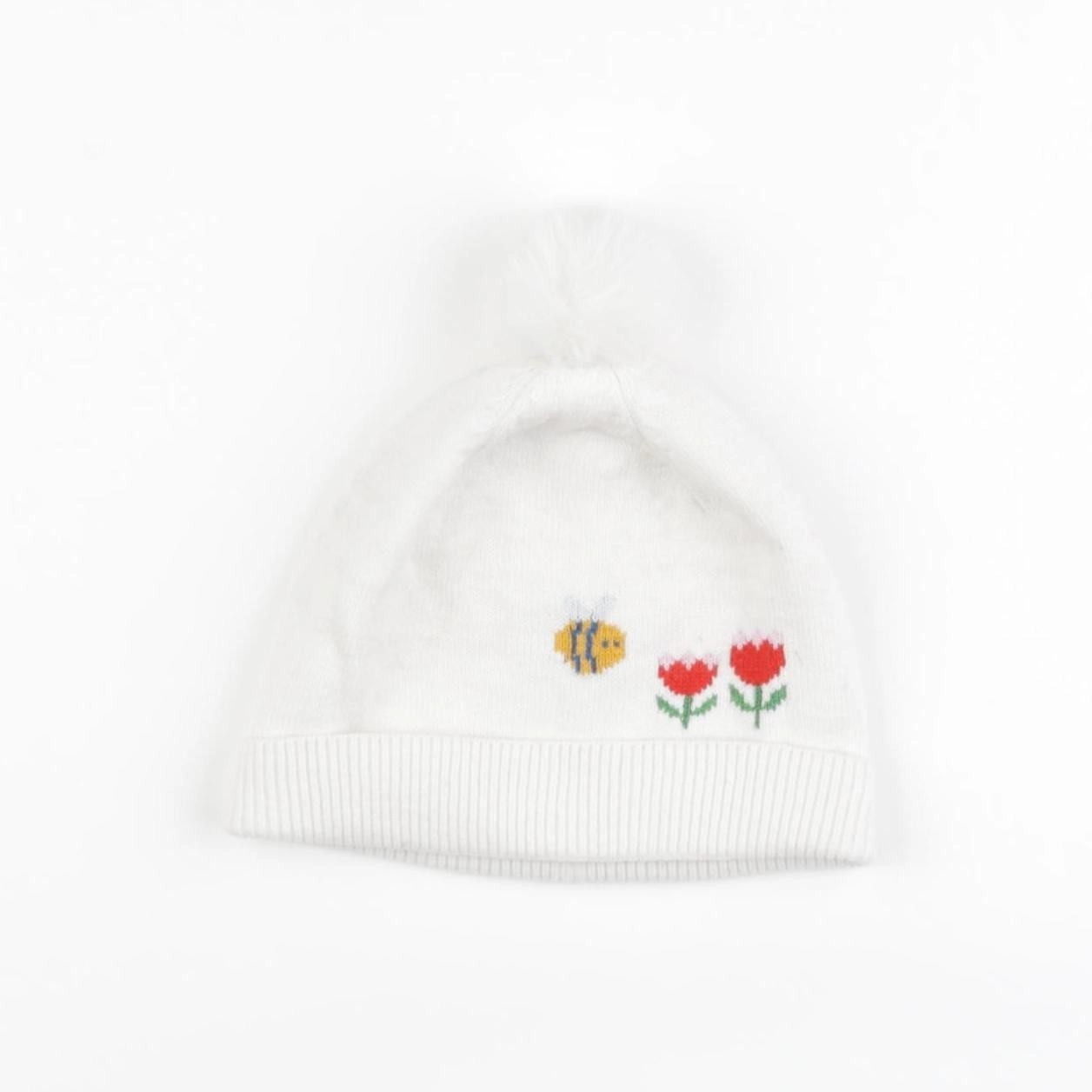 Jacadi - bonnet blanc - 18/24 mois