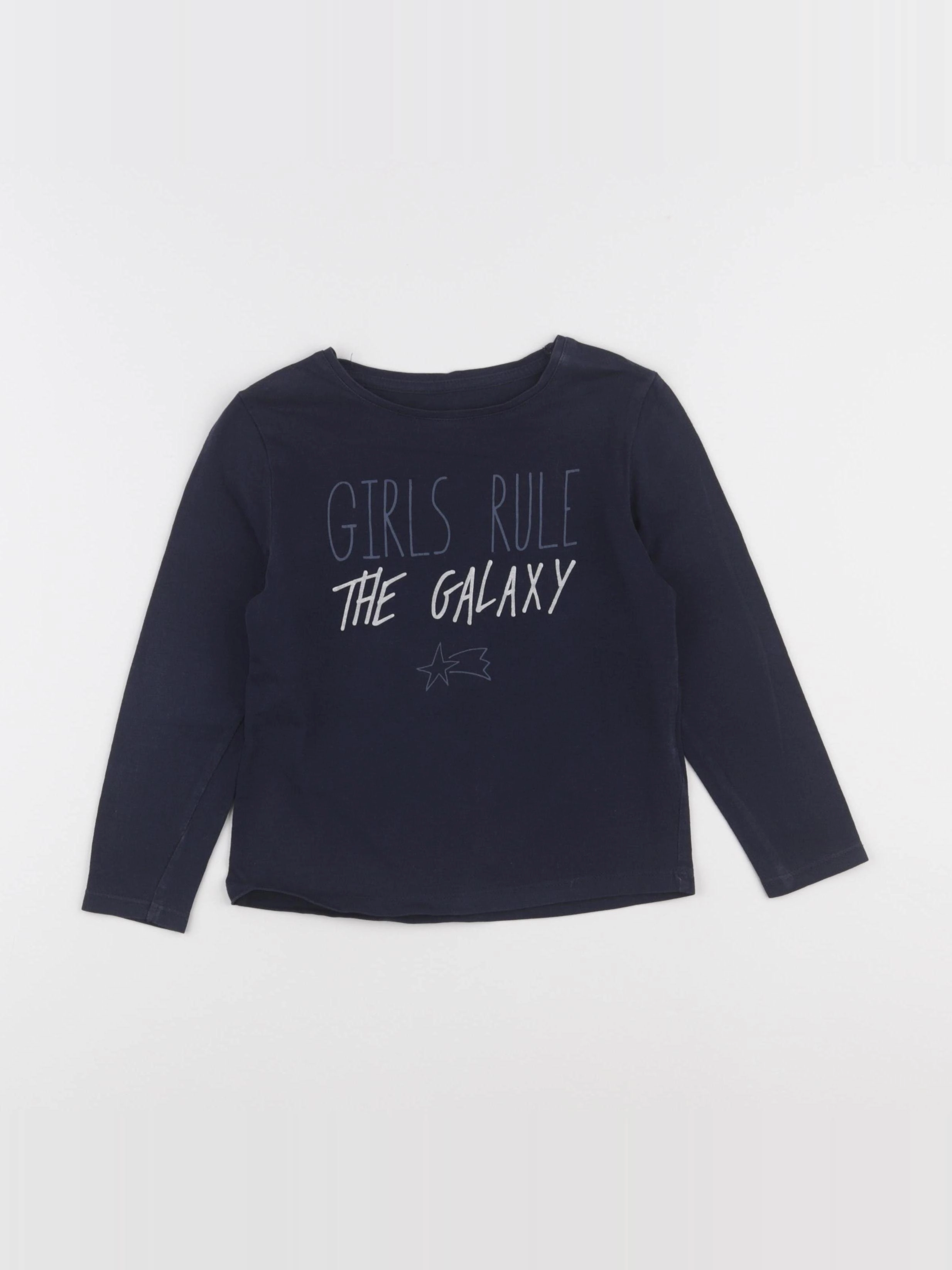Vertbaudet - tee-shirt bleu - 5 ans
