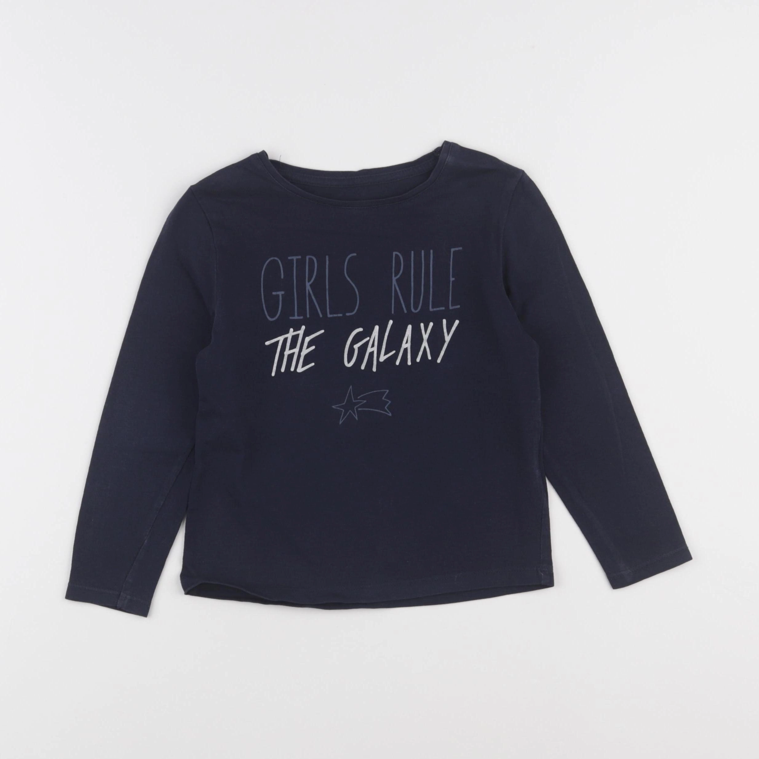 Vertbaudet - tee-shirt bleu - 5 ans