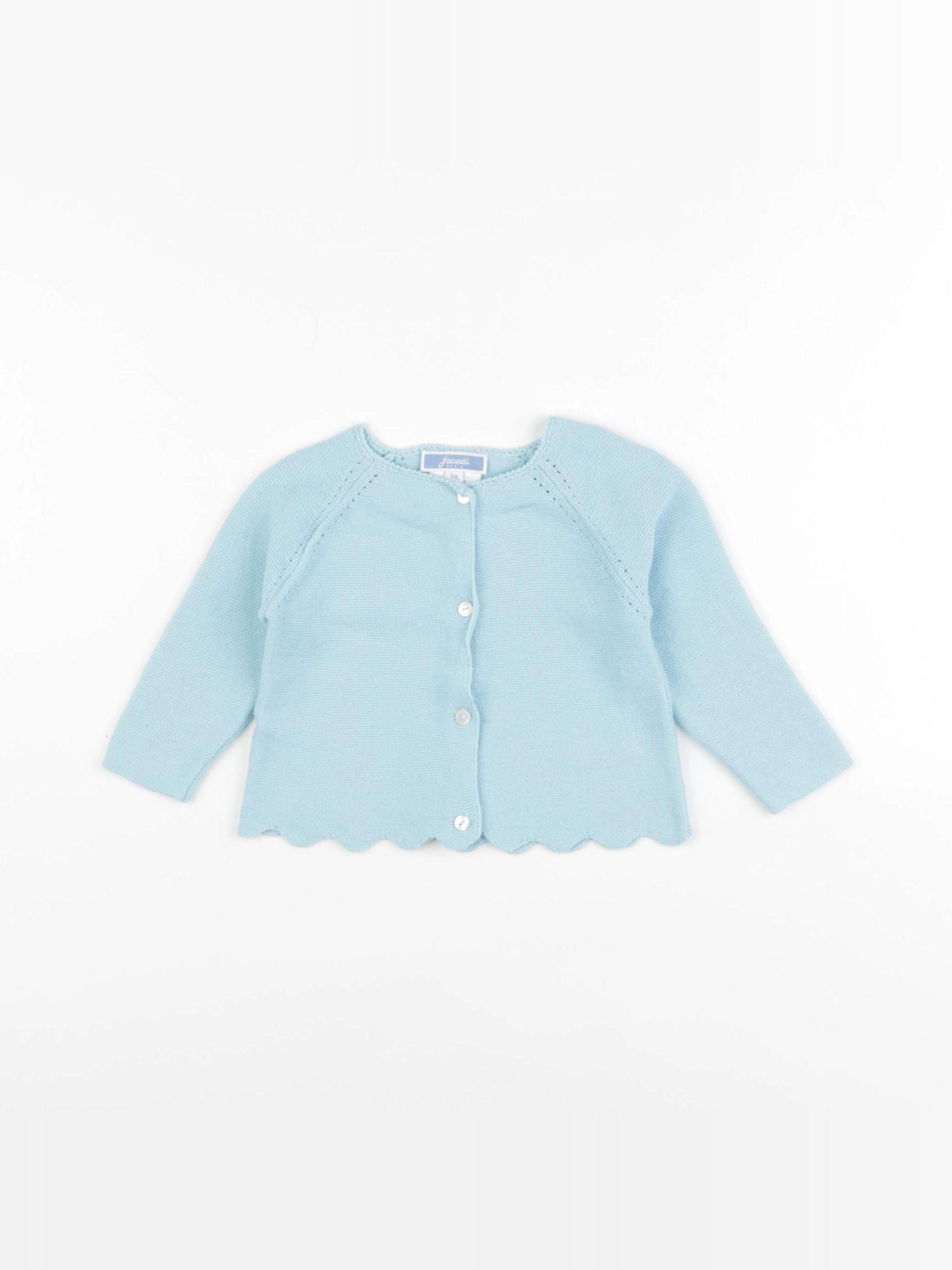 Jacadi - gilet bleu - 6 mois