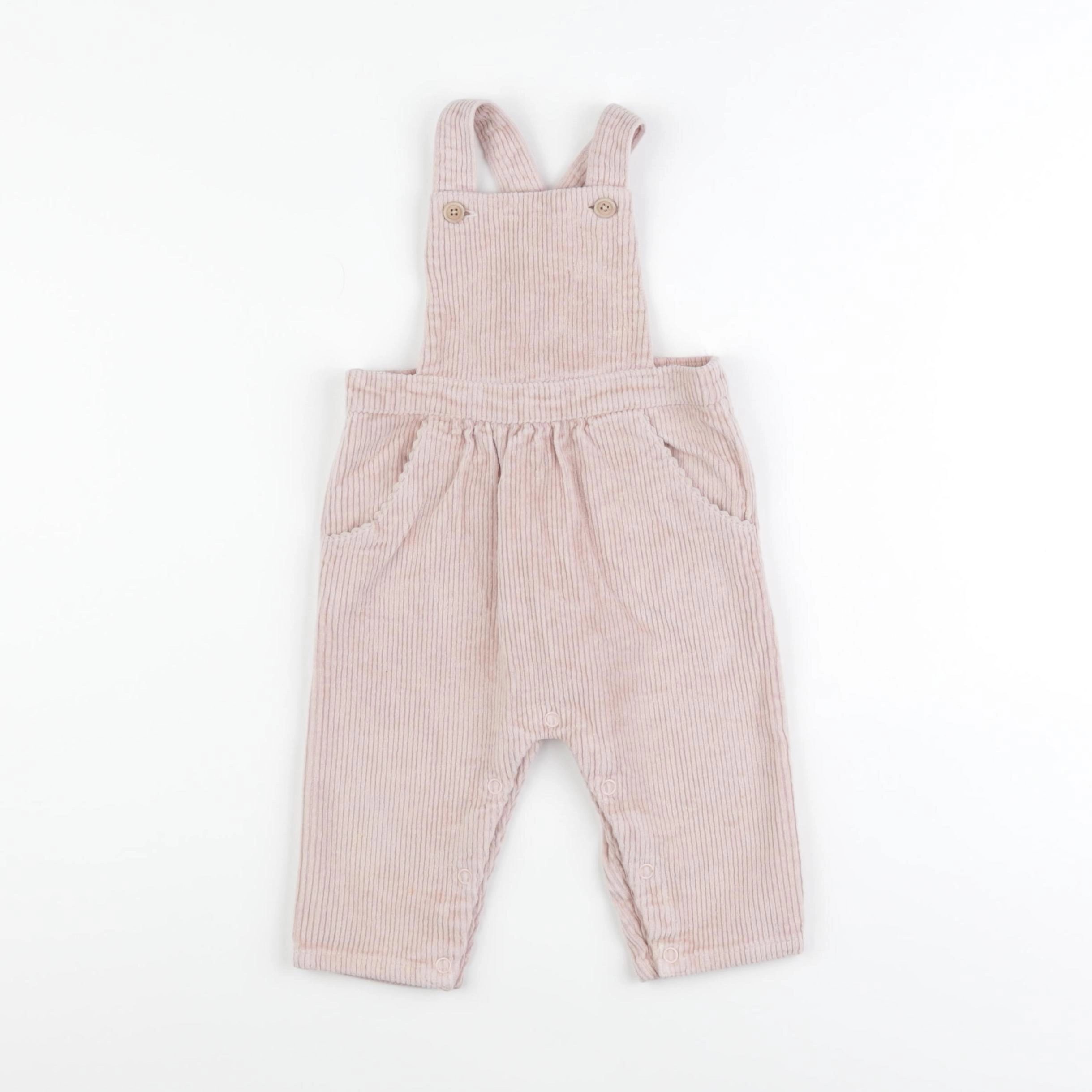 Cyrillus - salopette rose - 9 mois