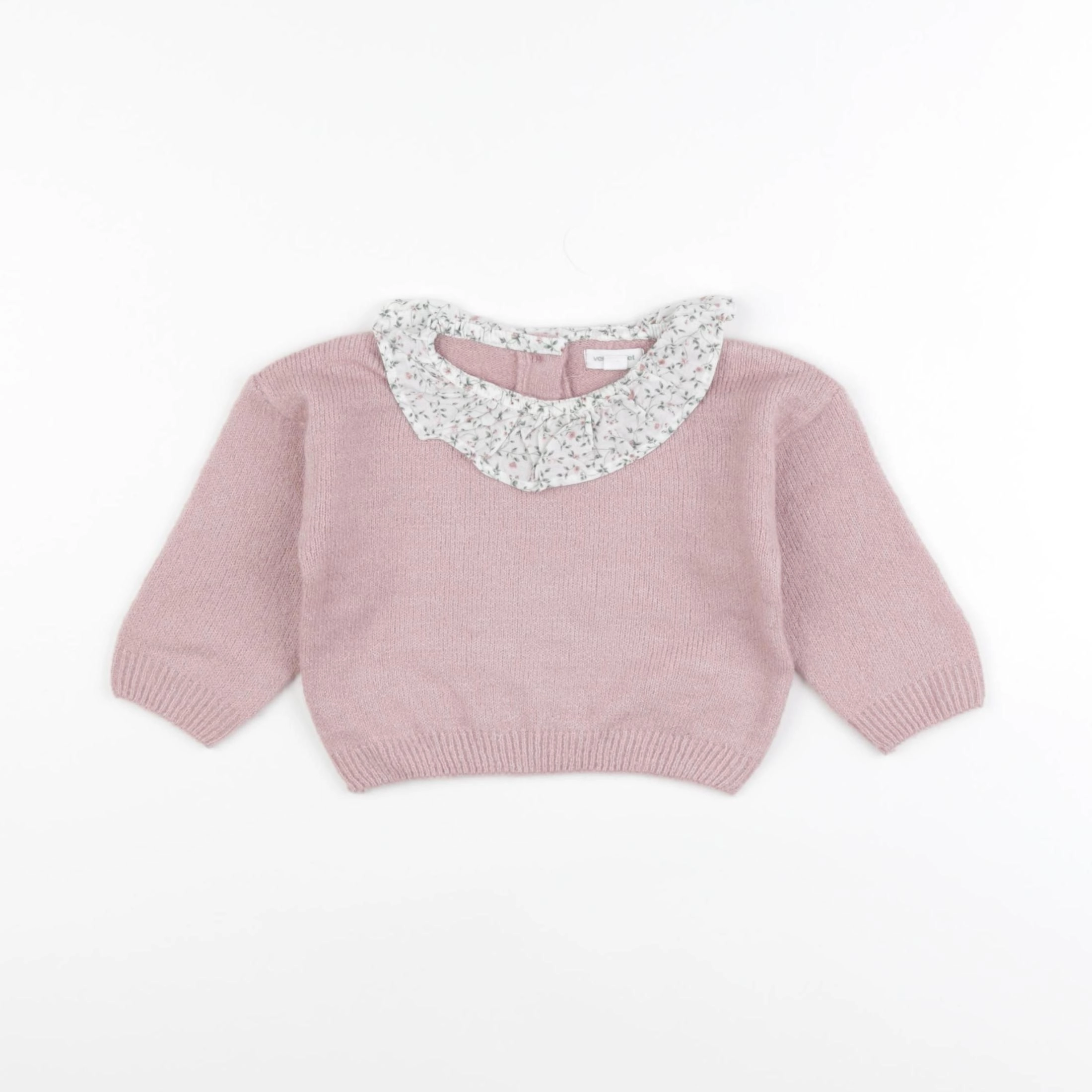 Vertbaudet - pull rose - 9 mois