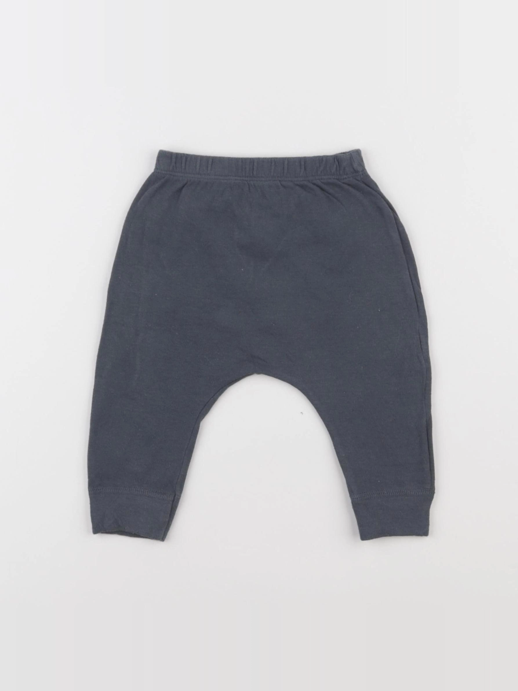 Petit Bateau - sarouel bleu - 6 mois