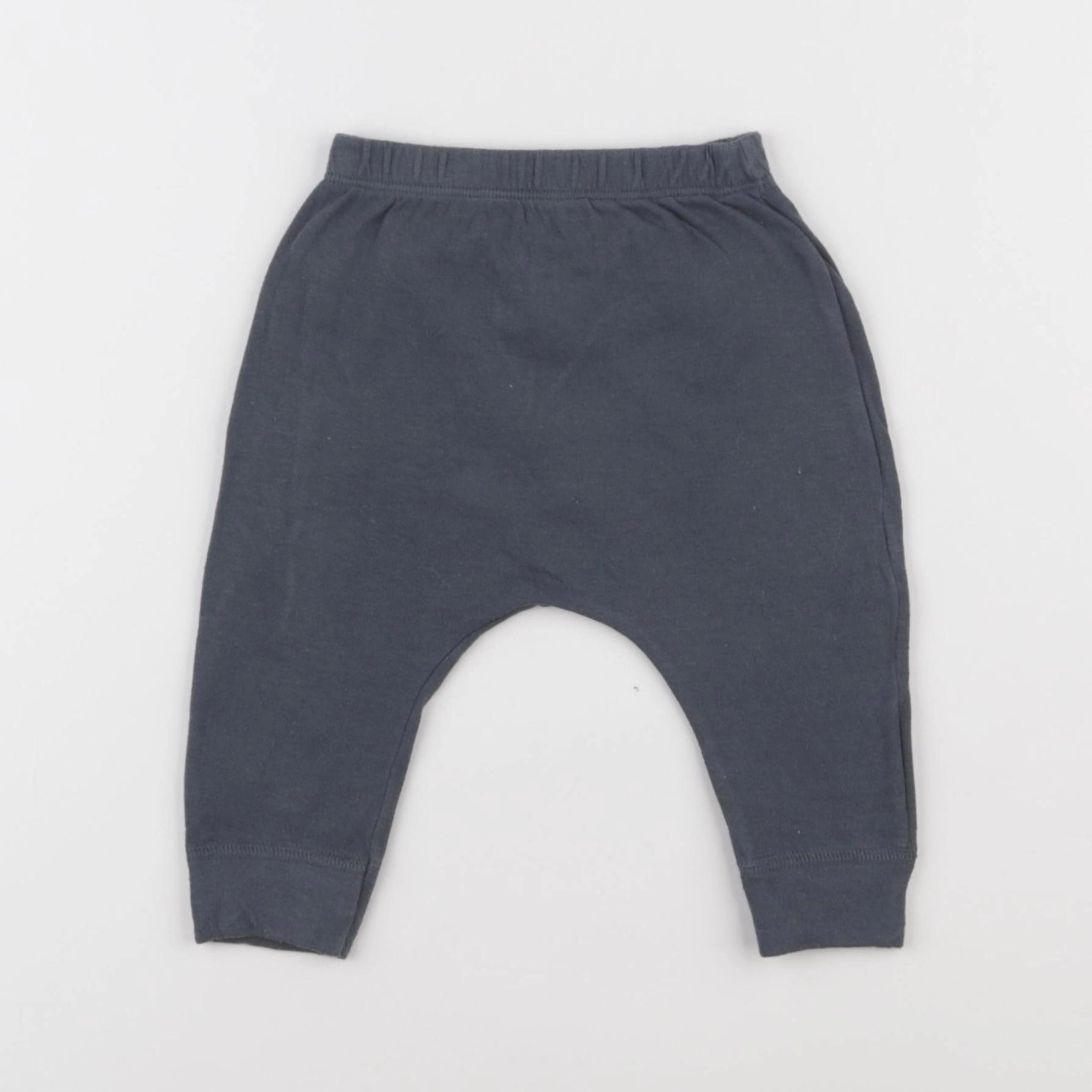 Petit Bateau - sarouel bleu - 6 mois