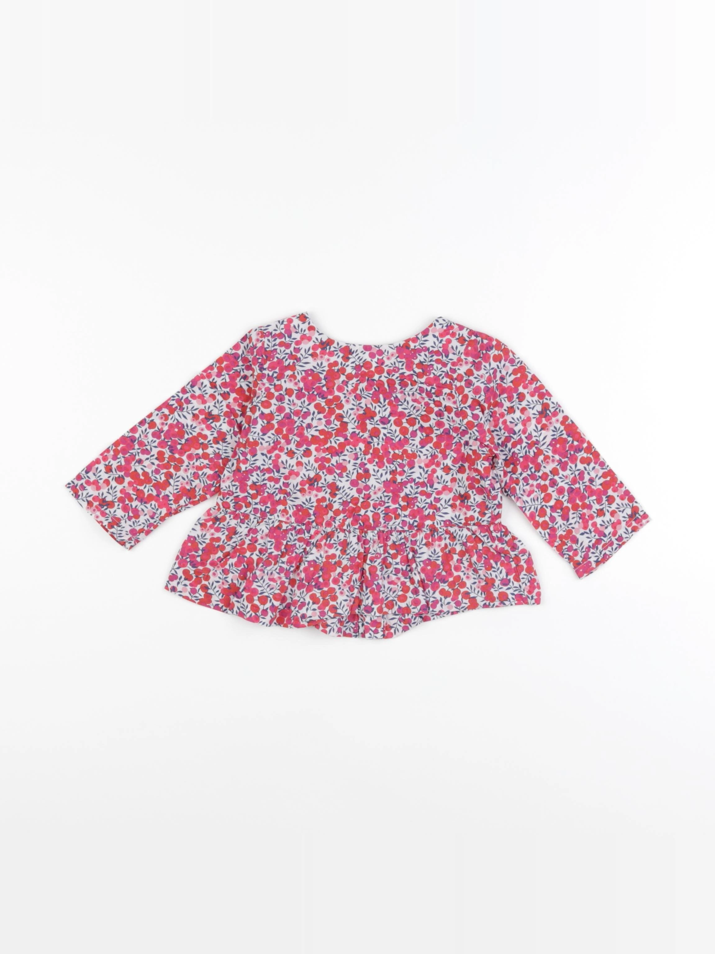 Jacadi - blouse liberty multicolore - 6 mois