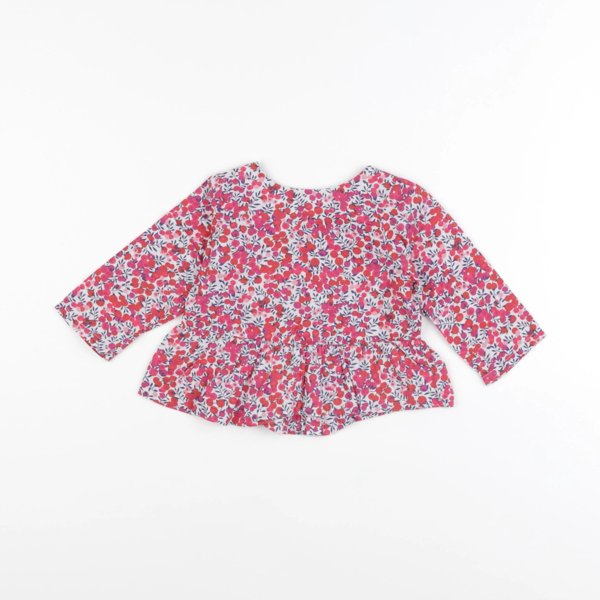 Jacadi - blouse liberty multicolore - 6 mois