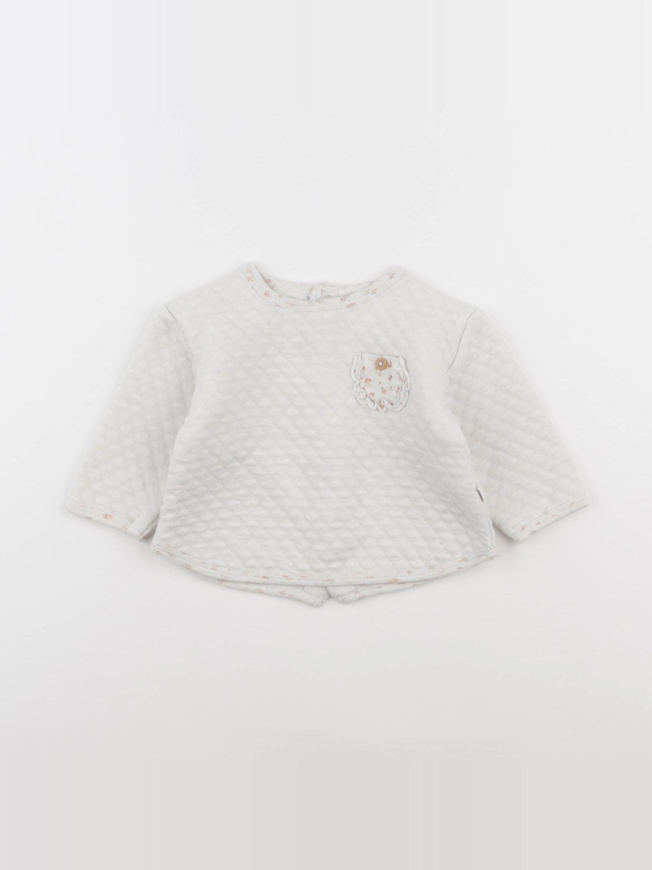 Tape à l'oeil - sweat beige - 9 mois