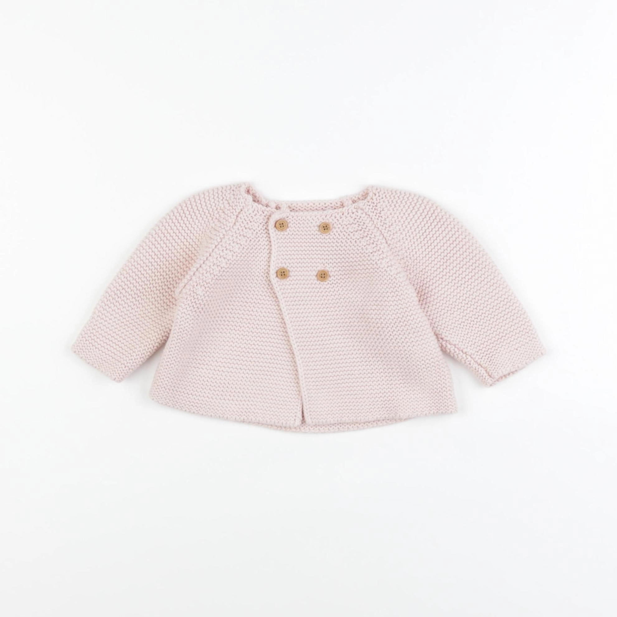 Boutchou - gilet rose - 1 mois