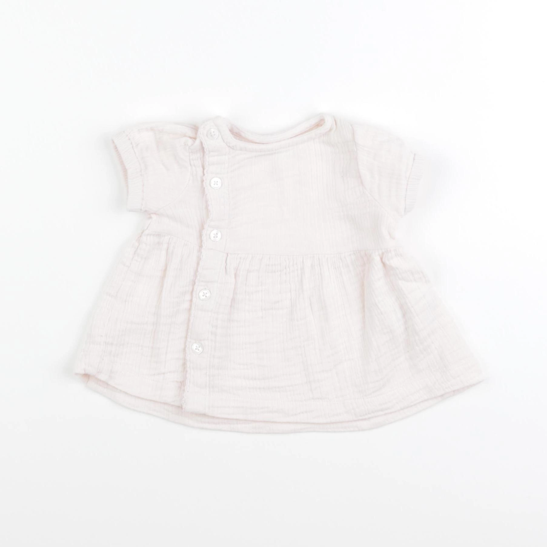 Boutchou - blouse rose - 3 mois