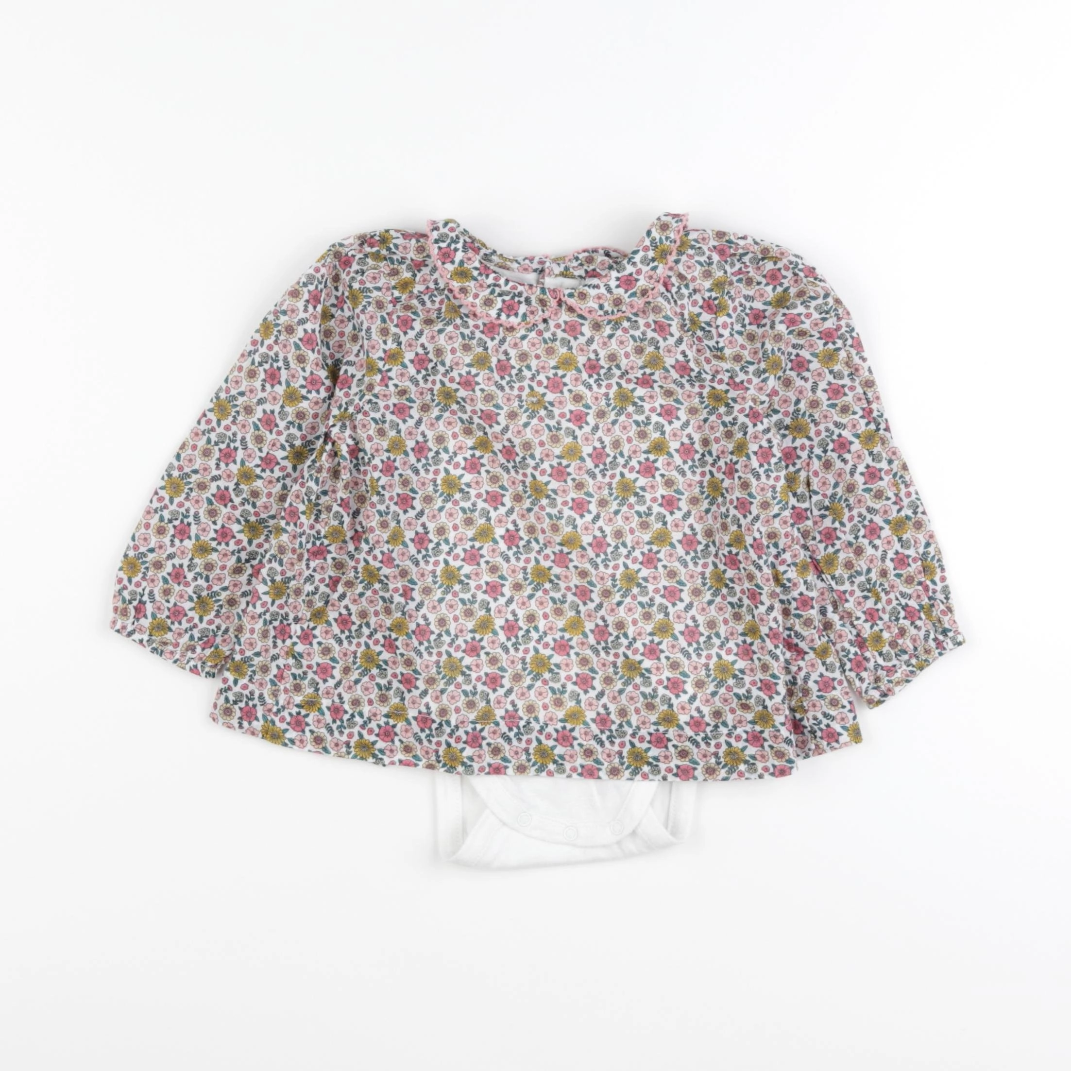 Boutchou - body blouse multicolore - 12 mois