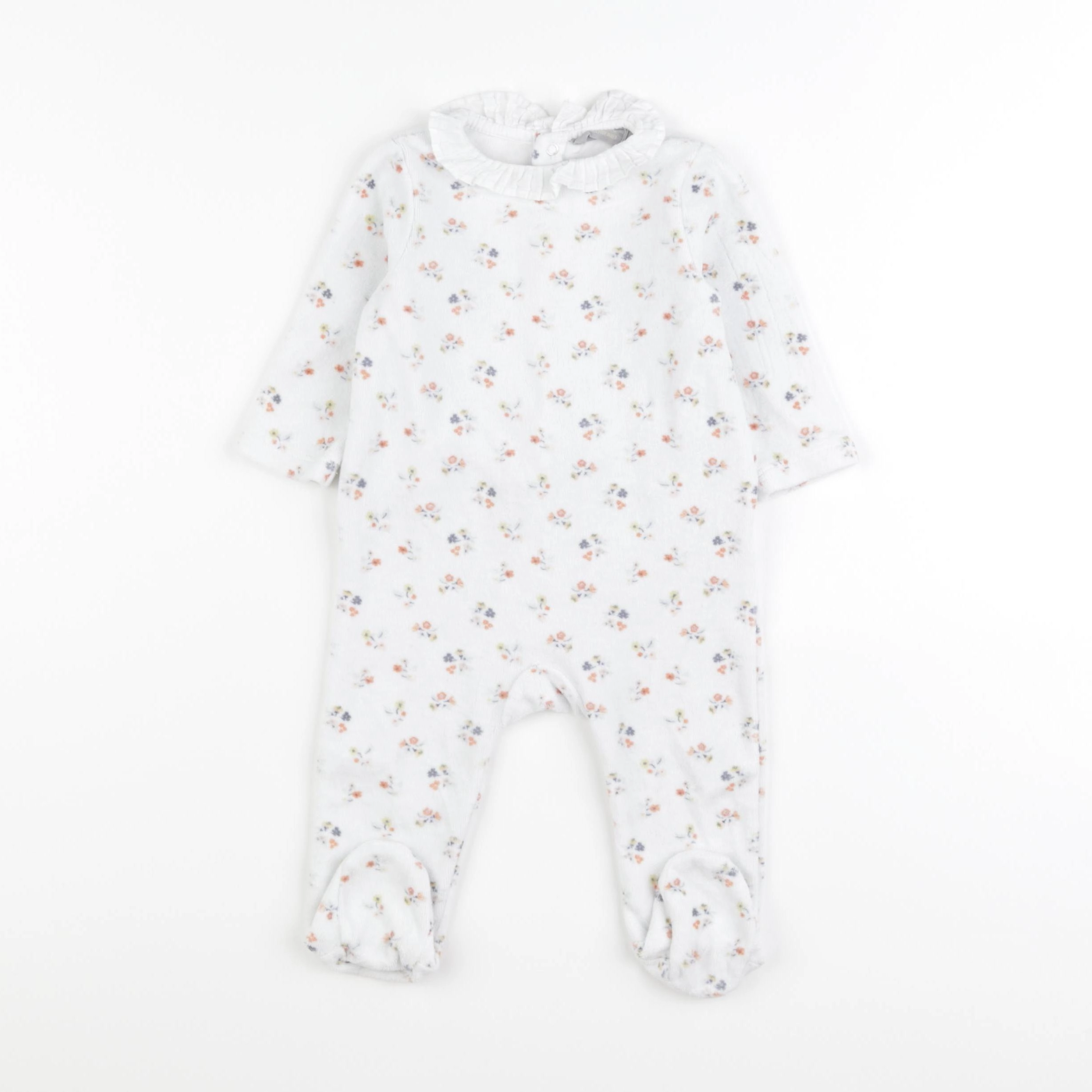 Boutchou - pyjama velours multicolore - 6 mois