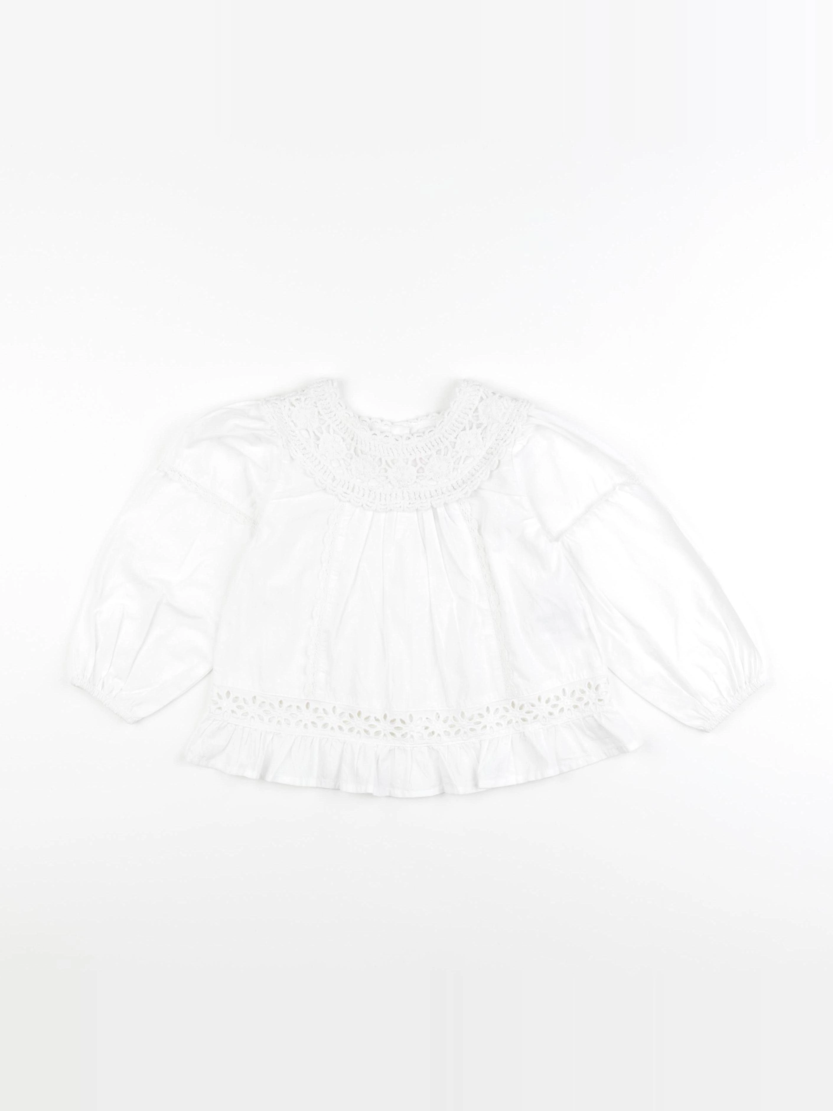 Zara - blouse blanc - 2/3 ans