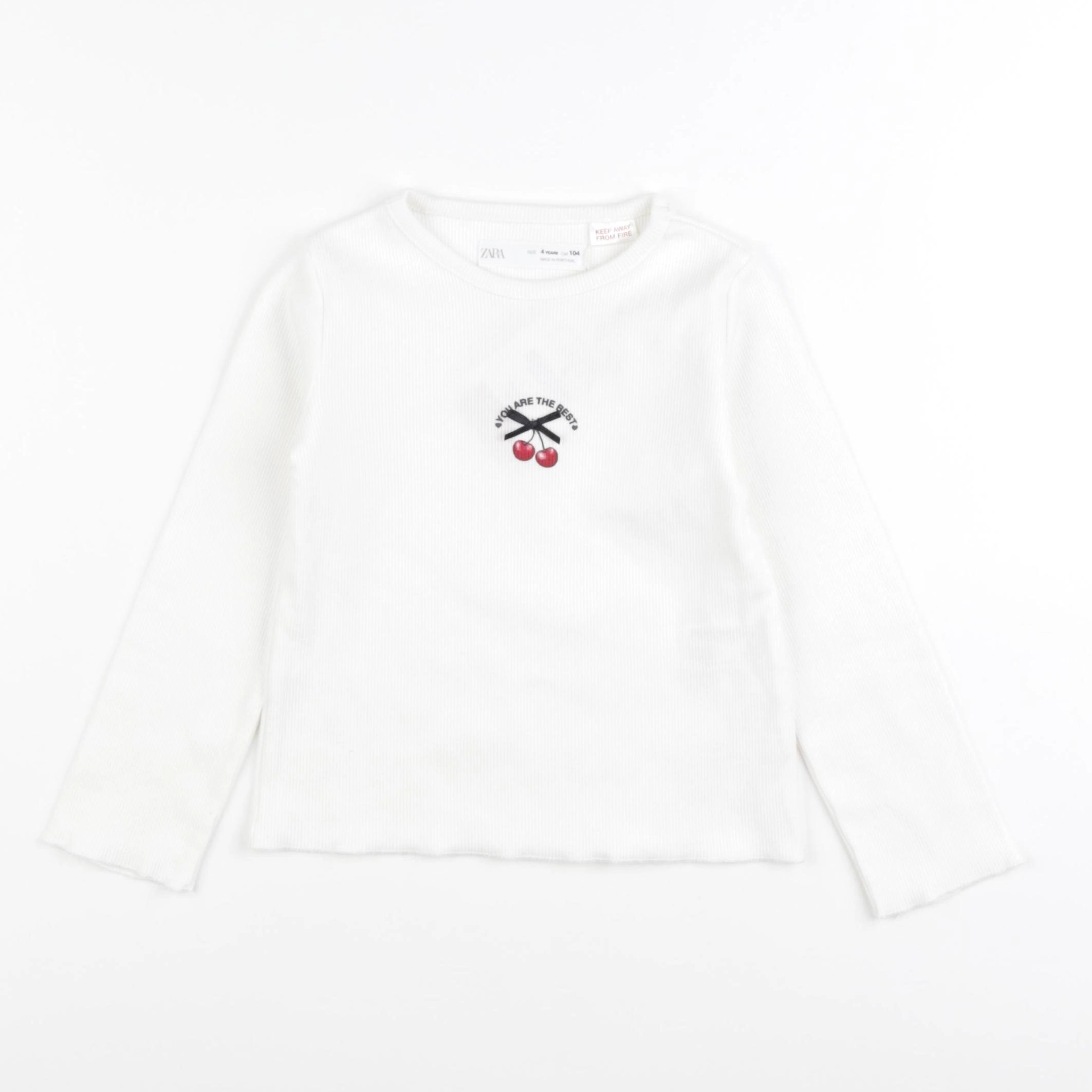 Zara - tee-shirt blanc - 4 ans