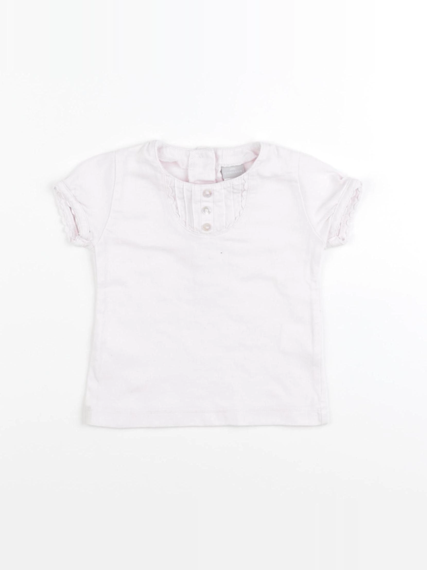 Cyrillus - tee-shirt rose - 9 mois
