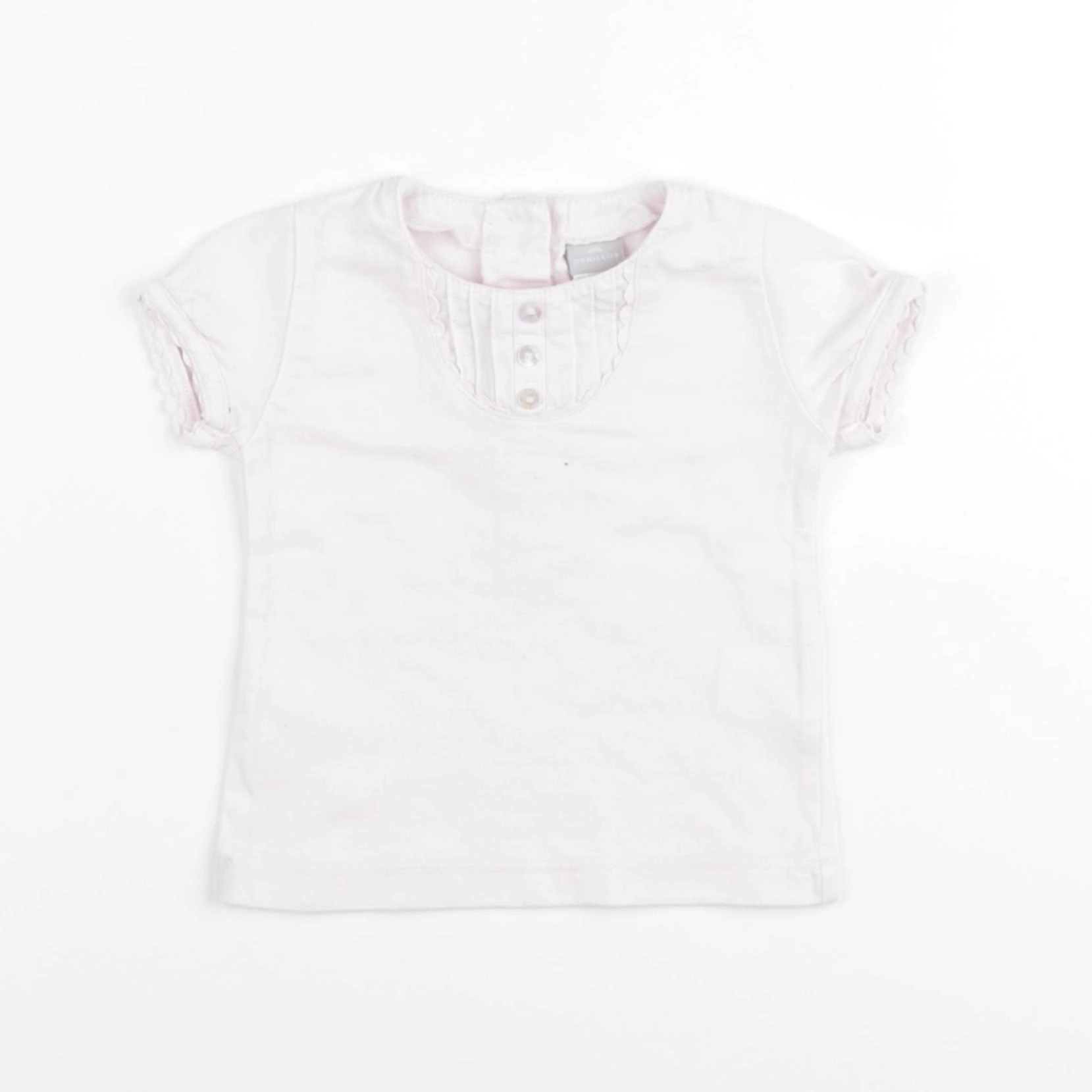 Cyrillus - tee-shirt rose - 9 mois