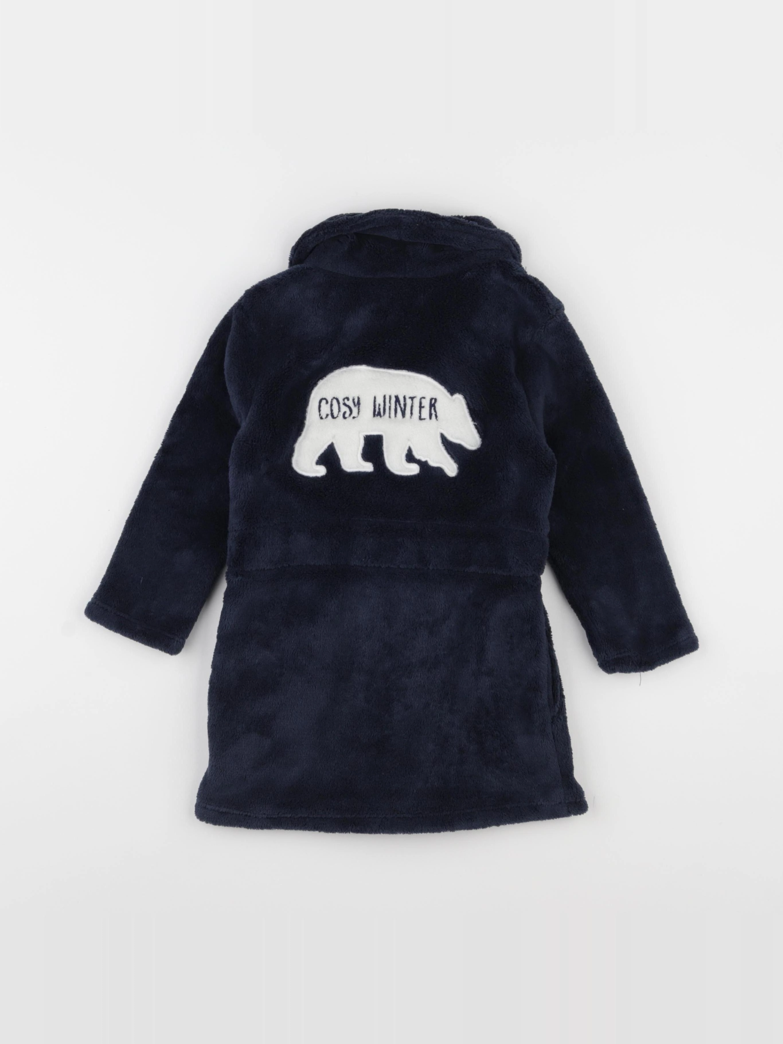 Vertbaudet - robe de chambre imprimé dos bleu - 3 ans