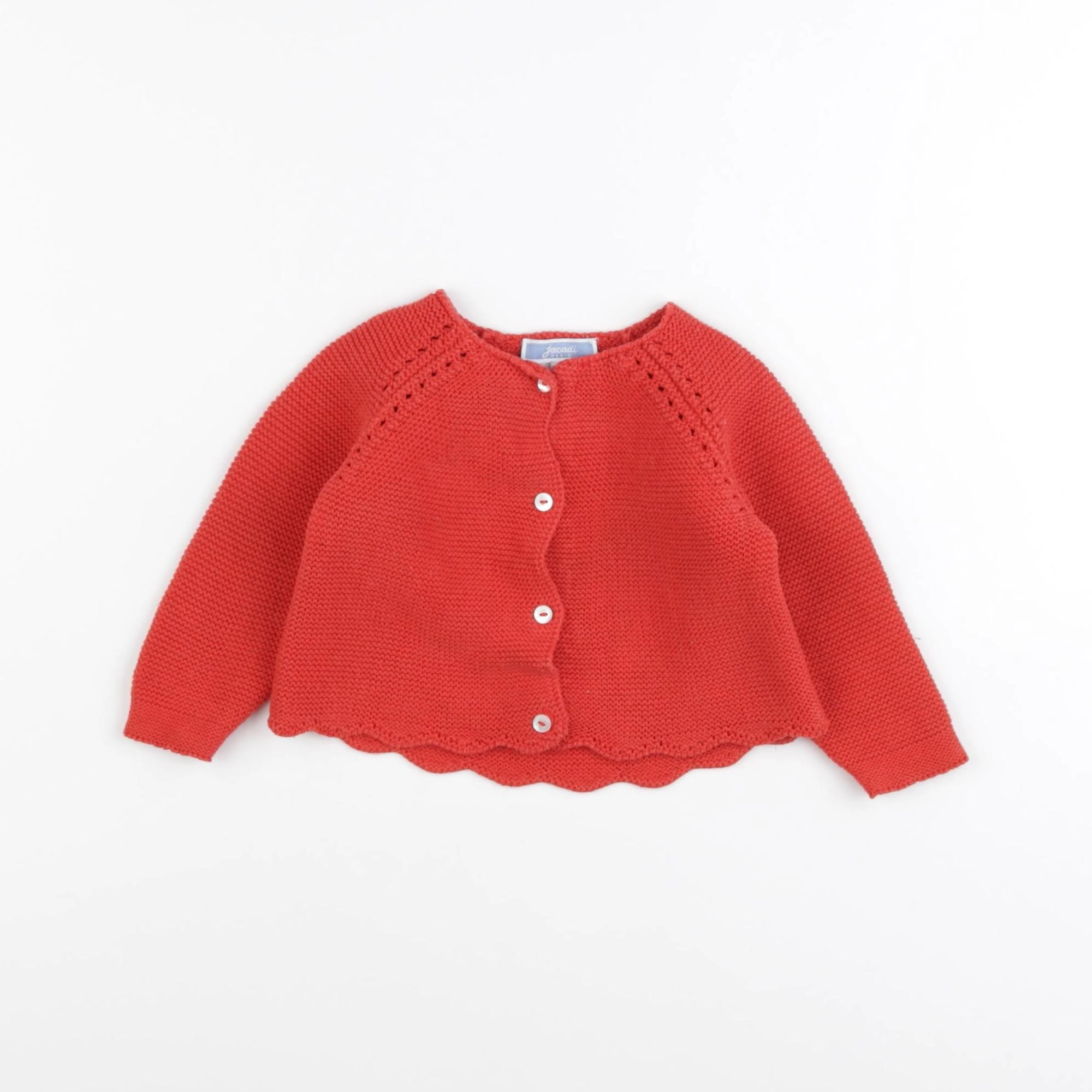 Jacadi - gilet rouge - 6 mois