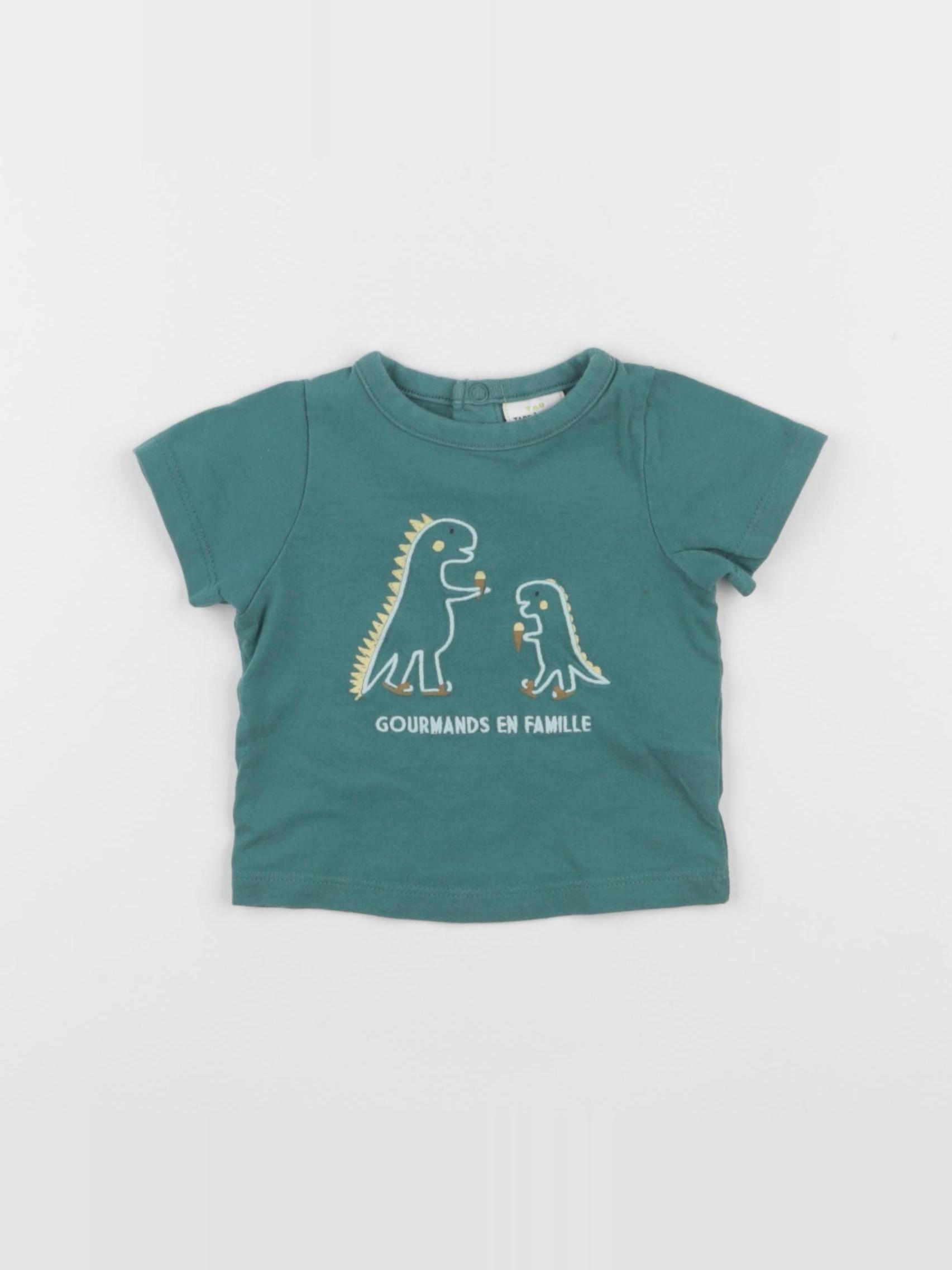 Tape à l'oeil - tee-shirt vert - 3 mois