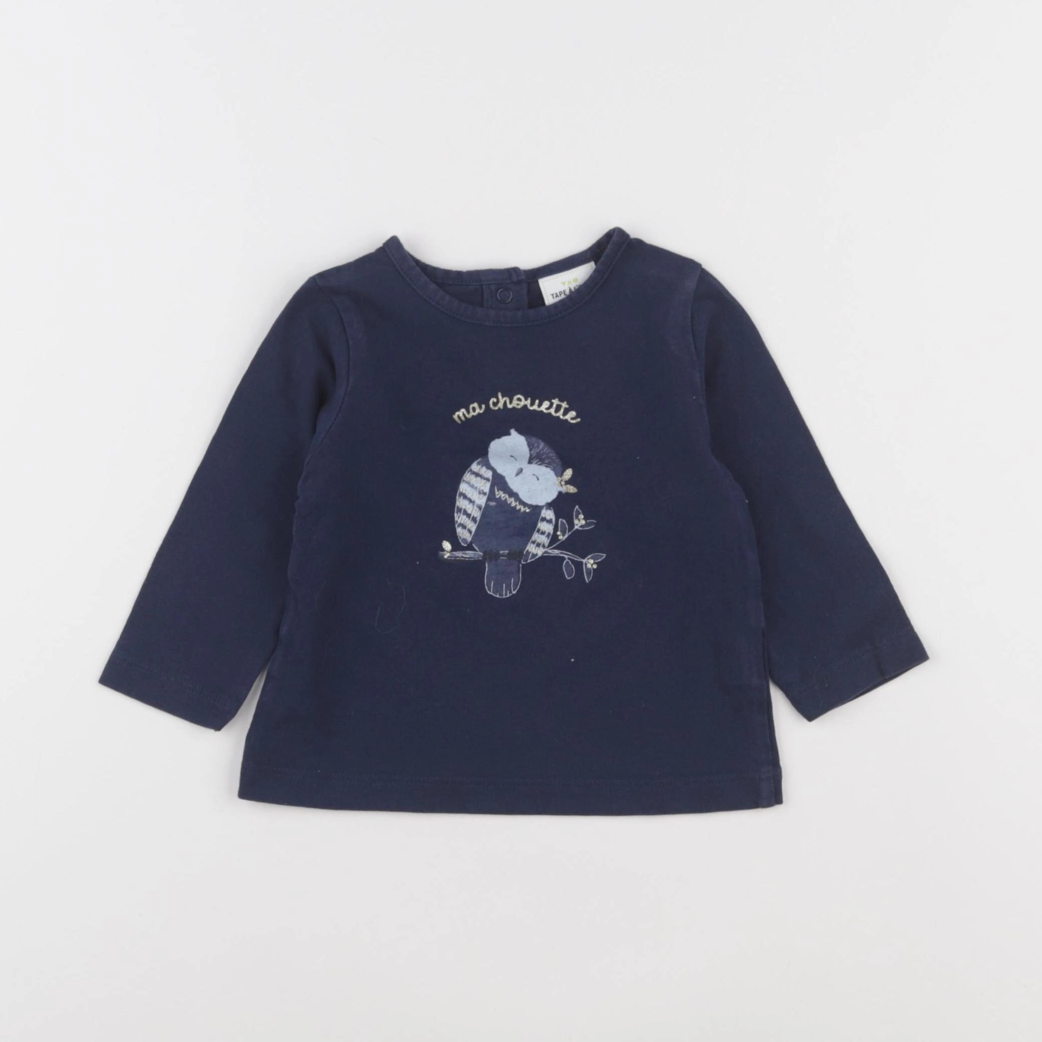 Tape à l'oeil - tee-shirt bleu - 12 mois