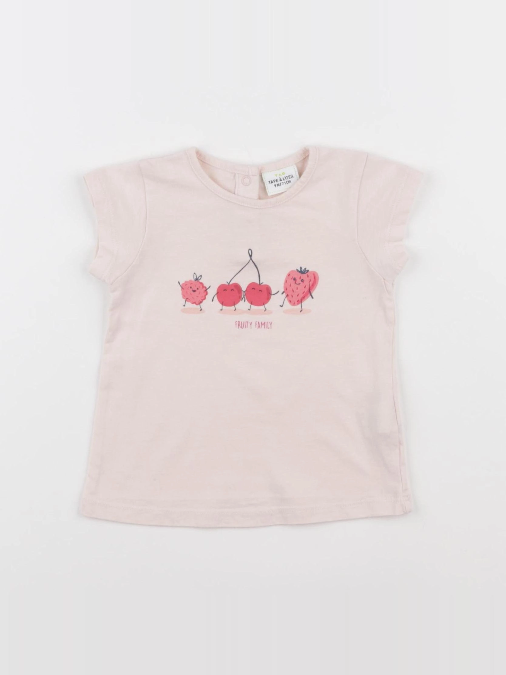 Tape à l'oeil - tee-shirt rose - 9 mois