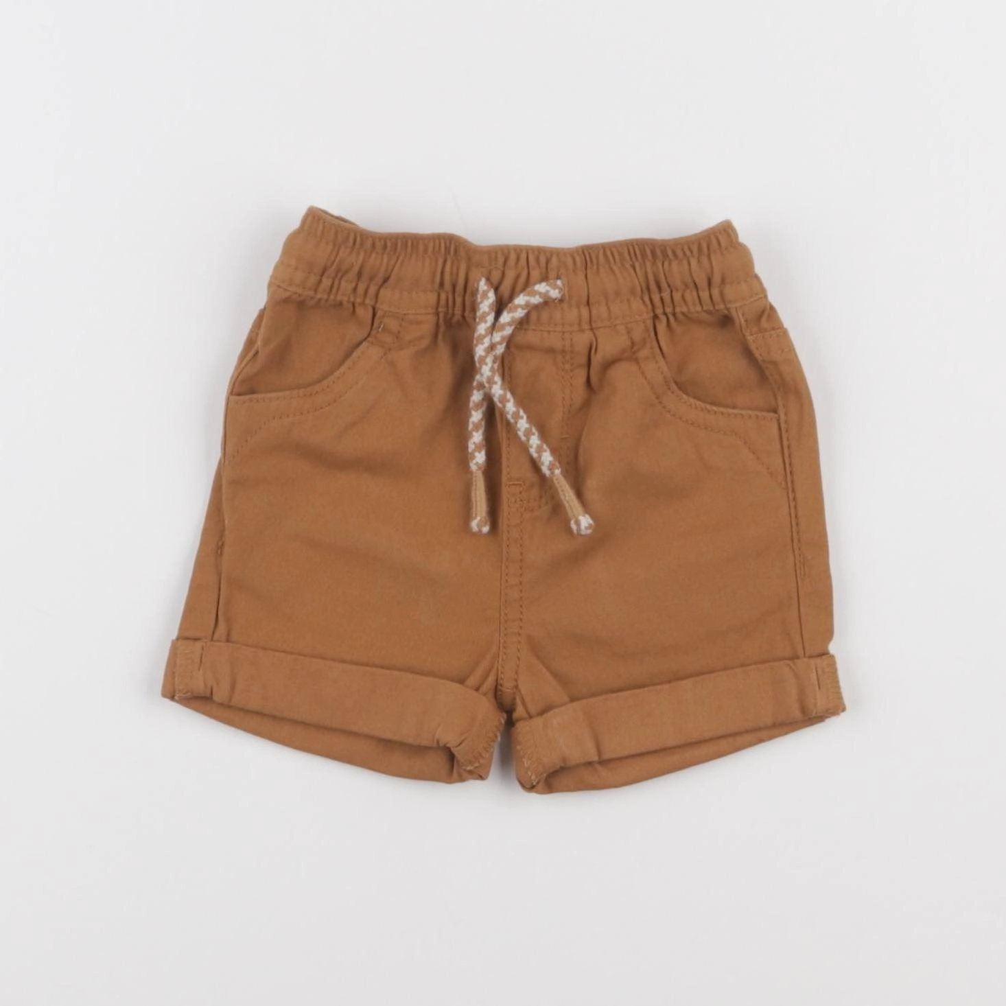 Vertbaudet - short marron - 3 mois
