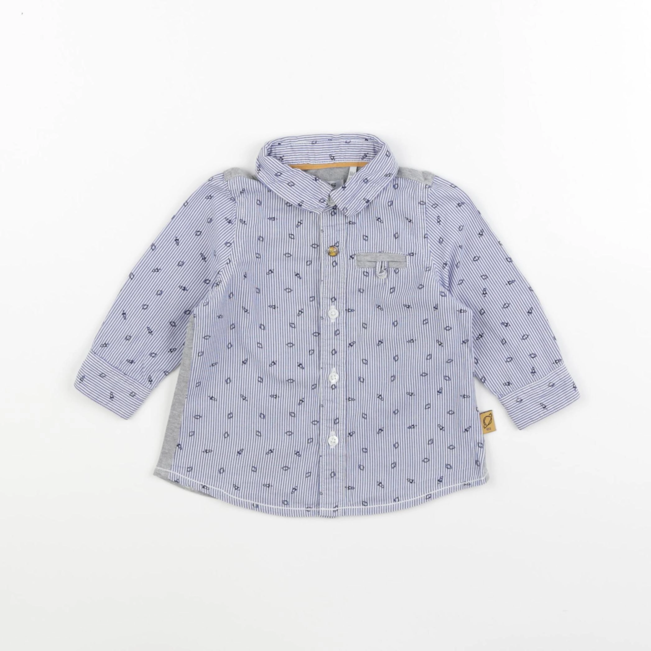 IKKS - chemise bleu - 6 mois