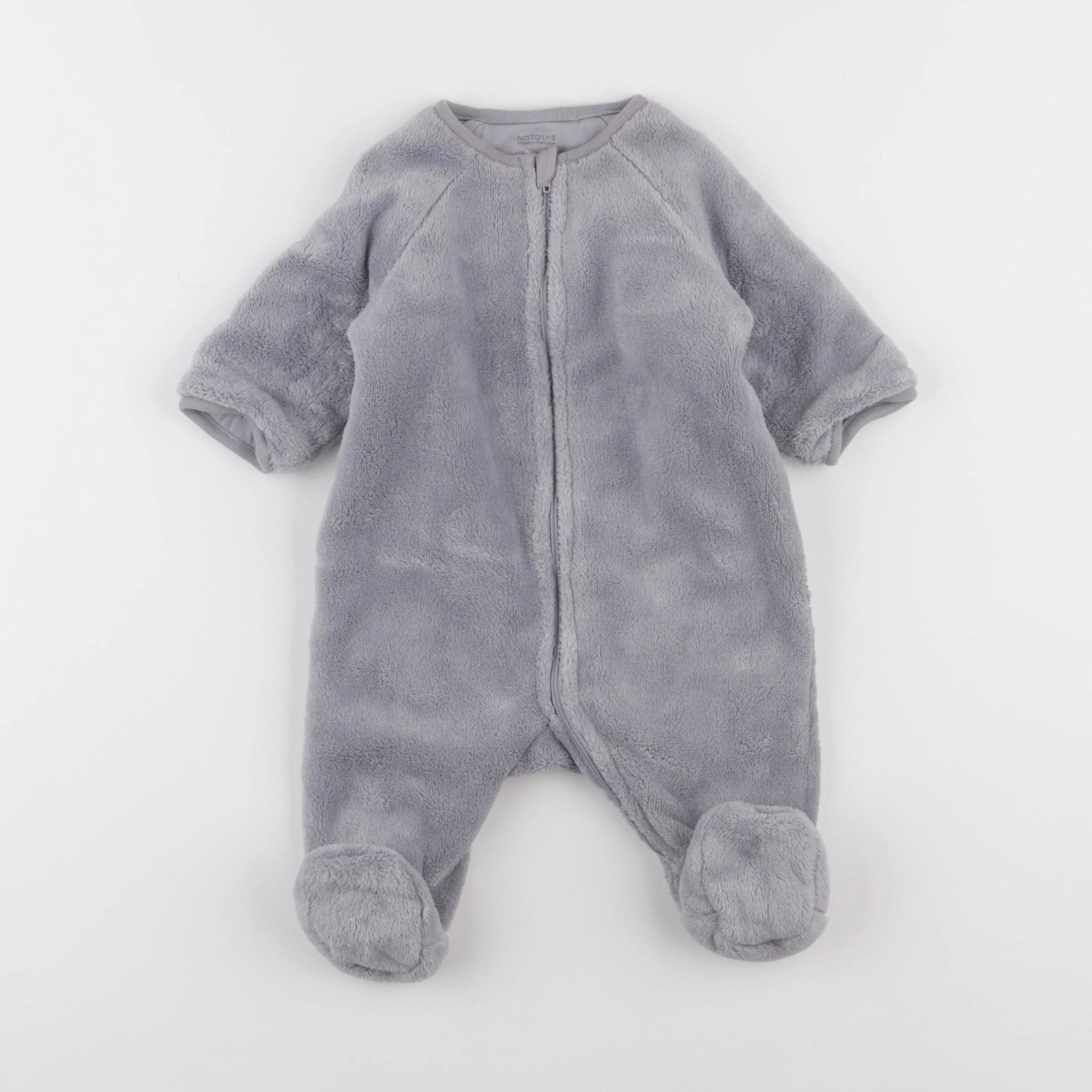 Natalys - sur-pyjama gris - 3 mois