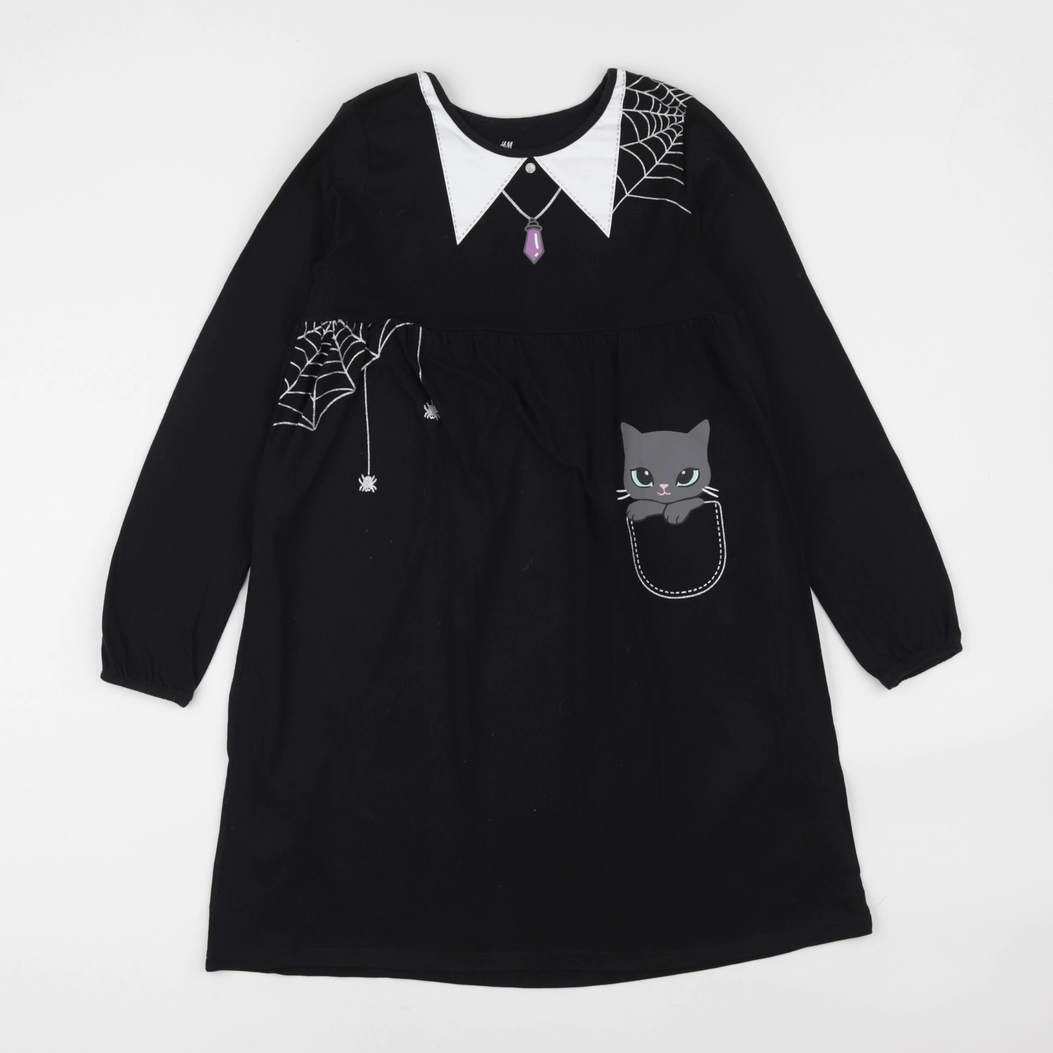 H&M - robe noir - 8/10 ans
