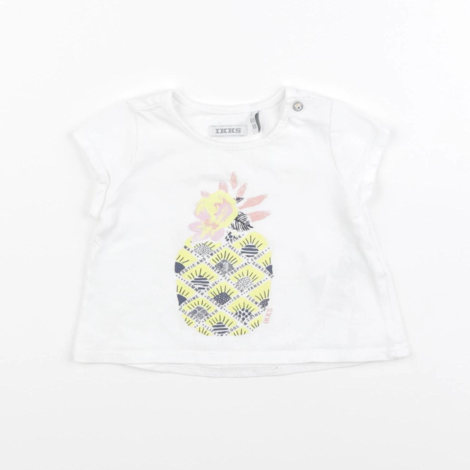 IKKS - tee-shirt blanc - 6 mois