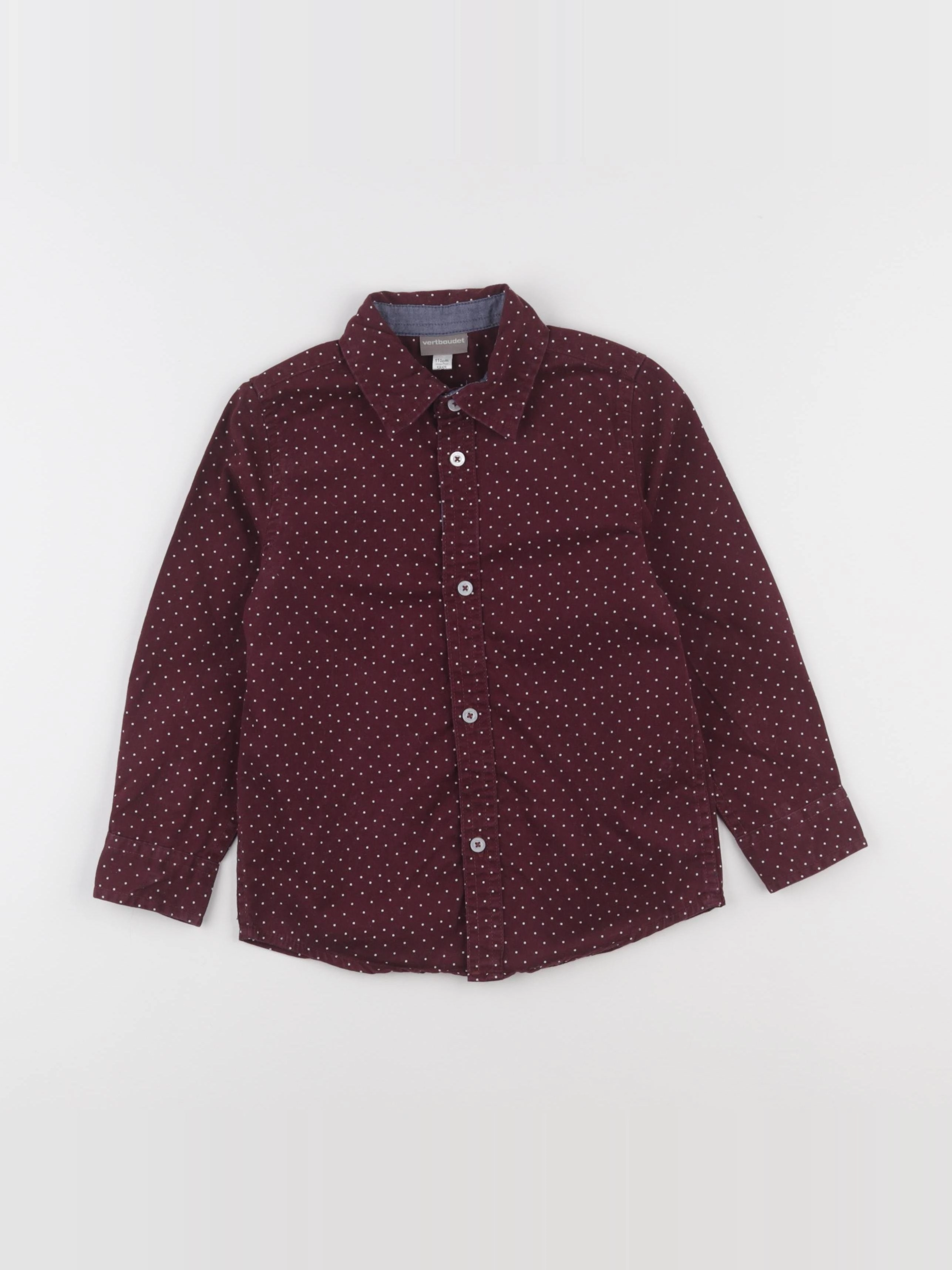 Vertbaudet - chemise rouge - 5 ans