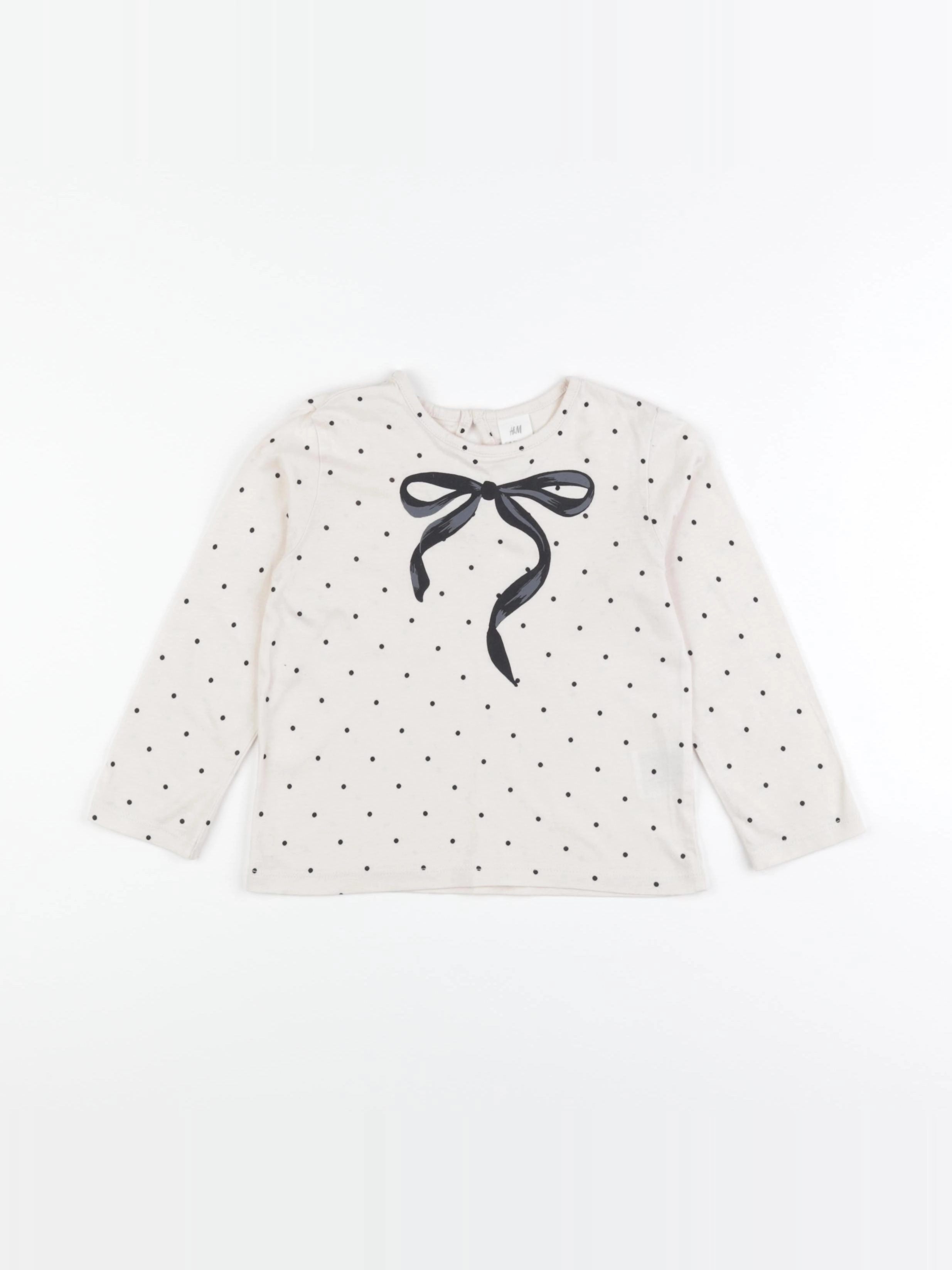 H&M - tee-shirt beige - 18/24 mois