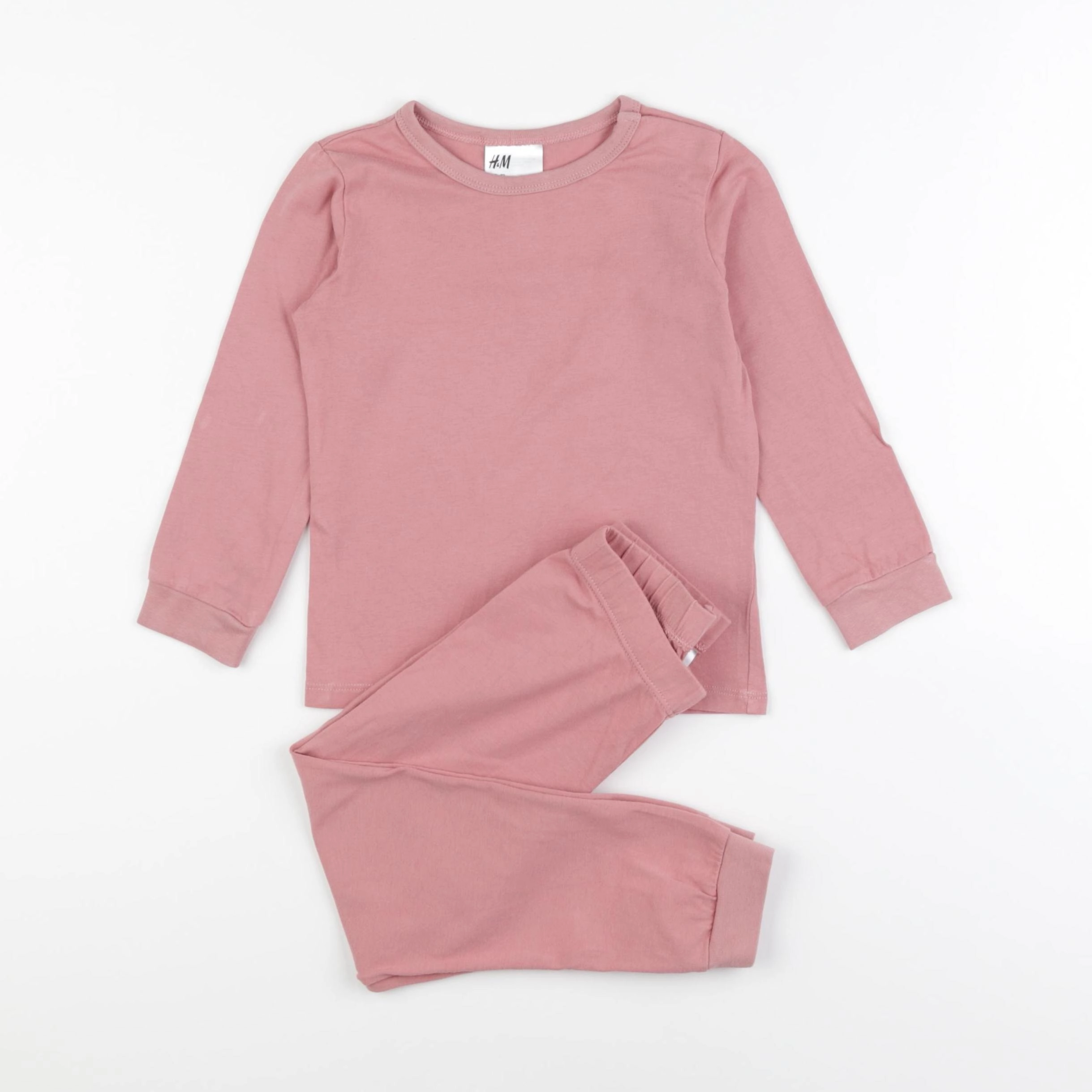 H&M - pyjama coton rose - 18/24 mois