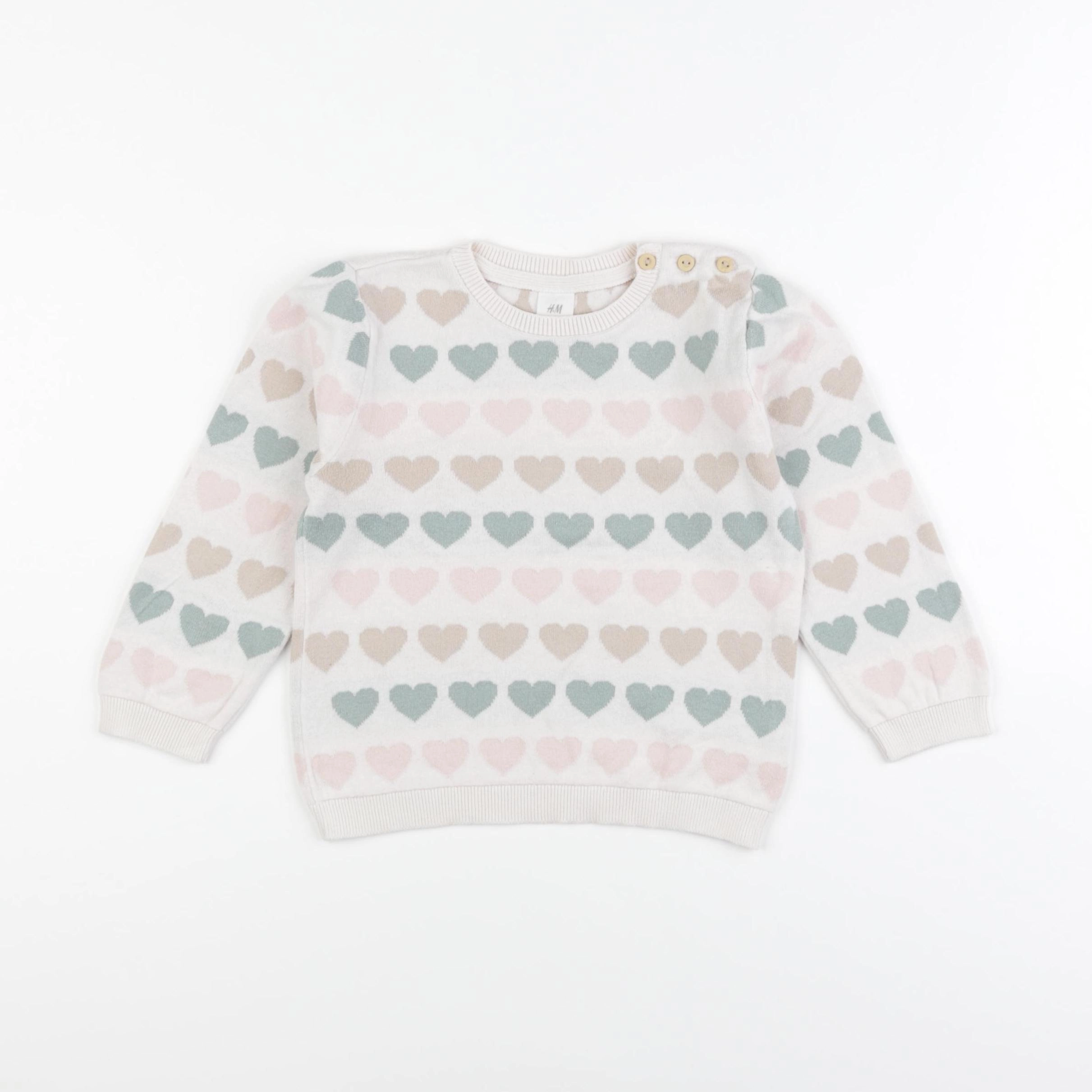 H&M - pull multicolore - 18/24 mois