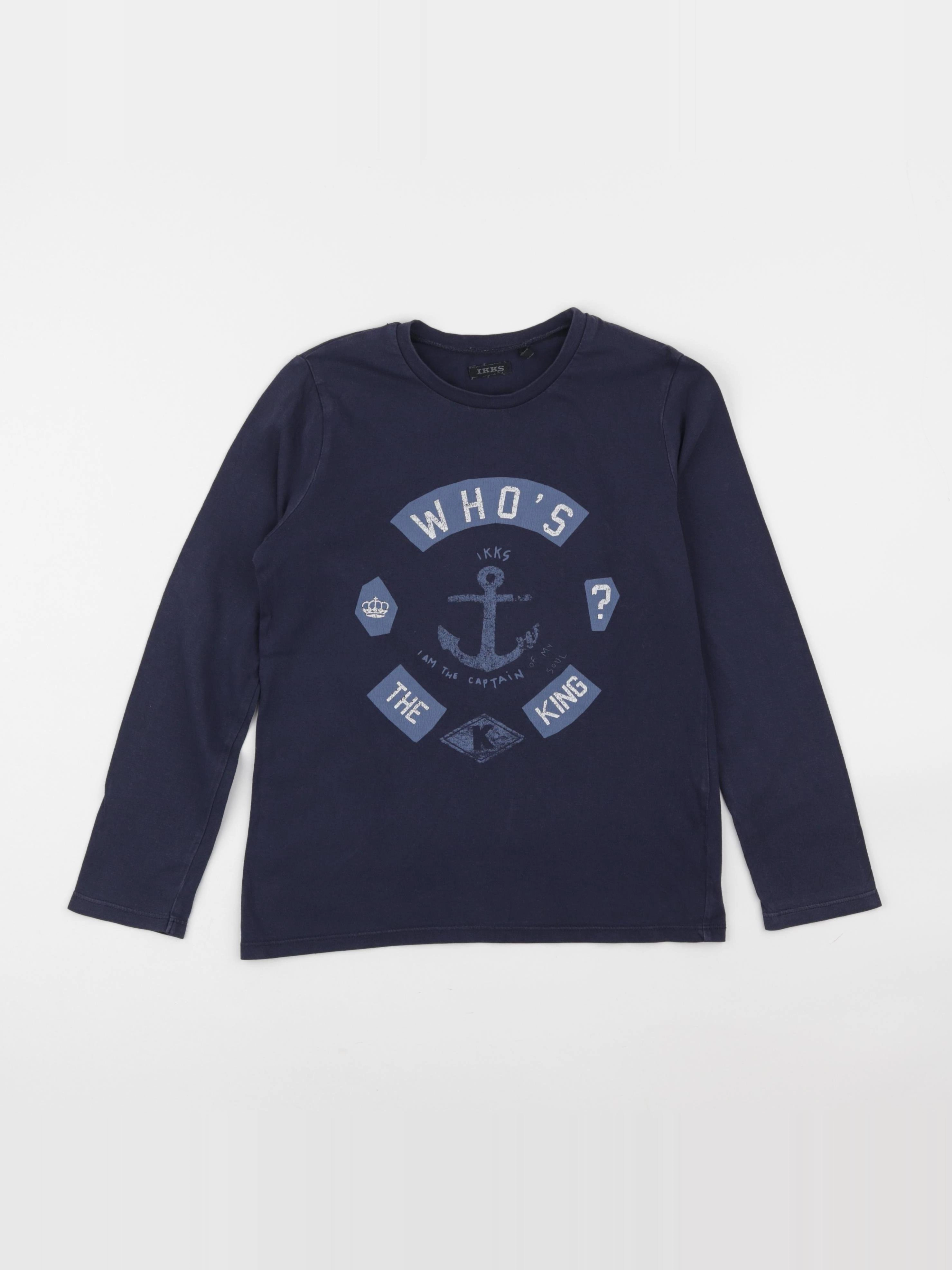 IKKS - tee-shirt bleu - 8 ans